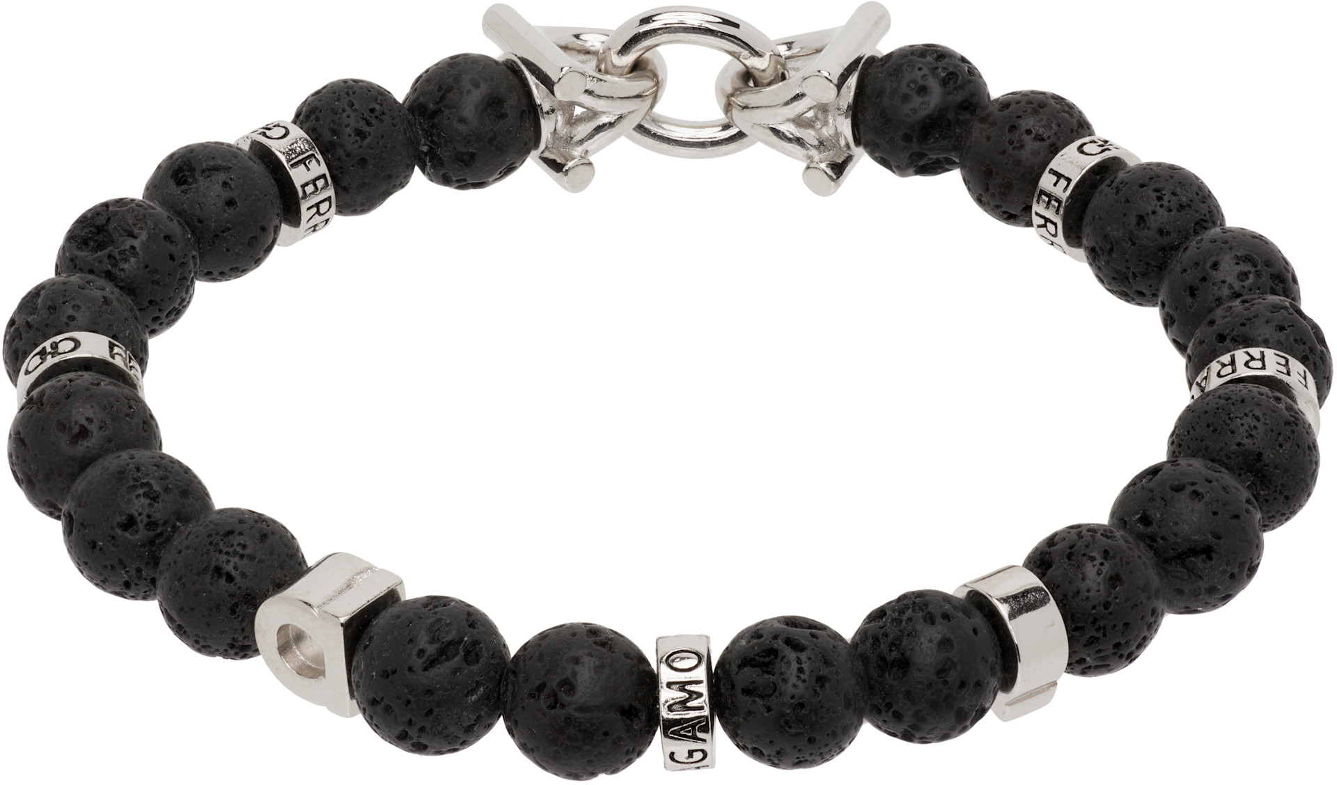 Ferragamo - Bracelet élastique à ferrures Gancini