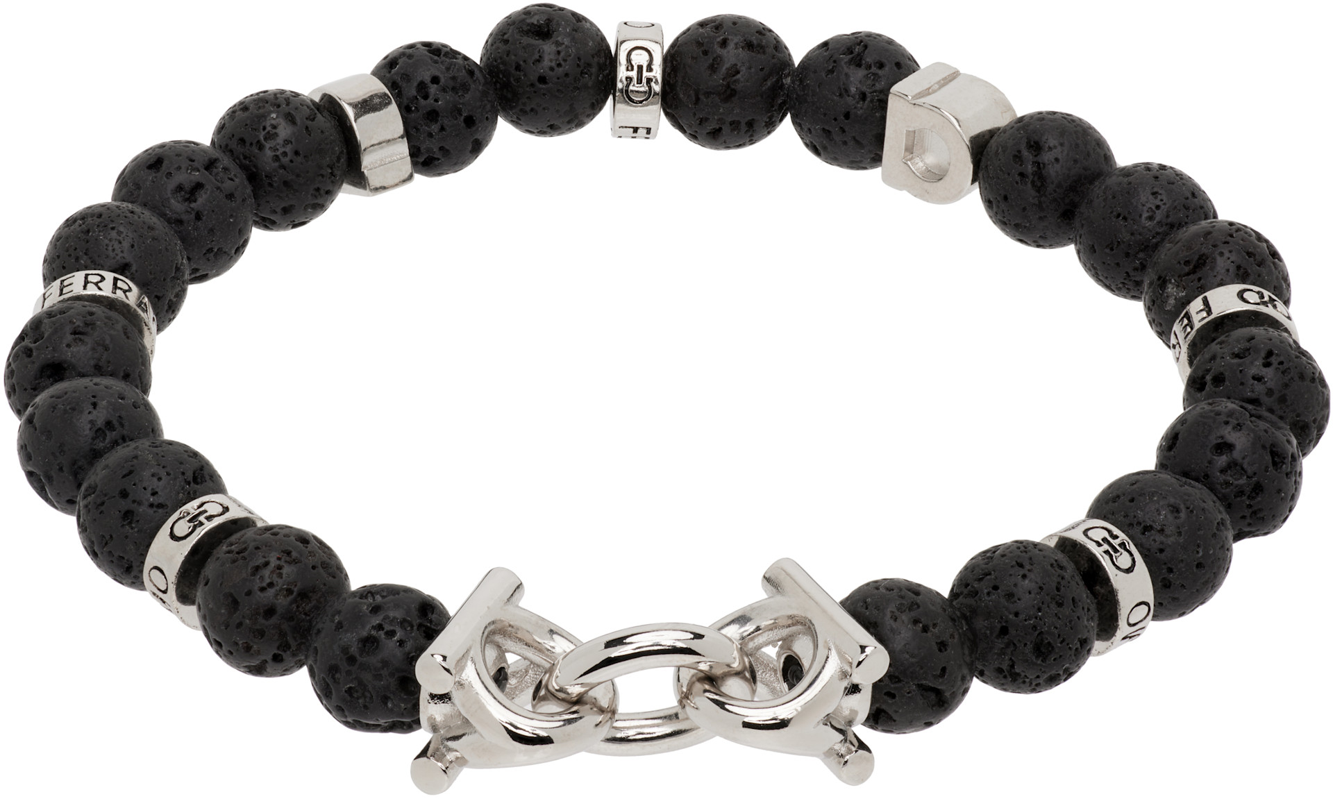 Ferragamo - Bracelet élastique à ferrures Gancini
