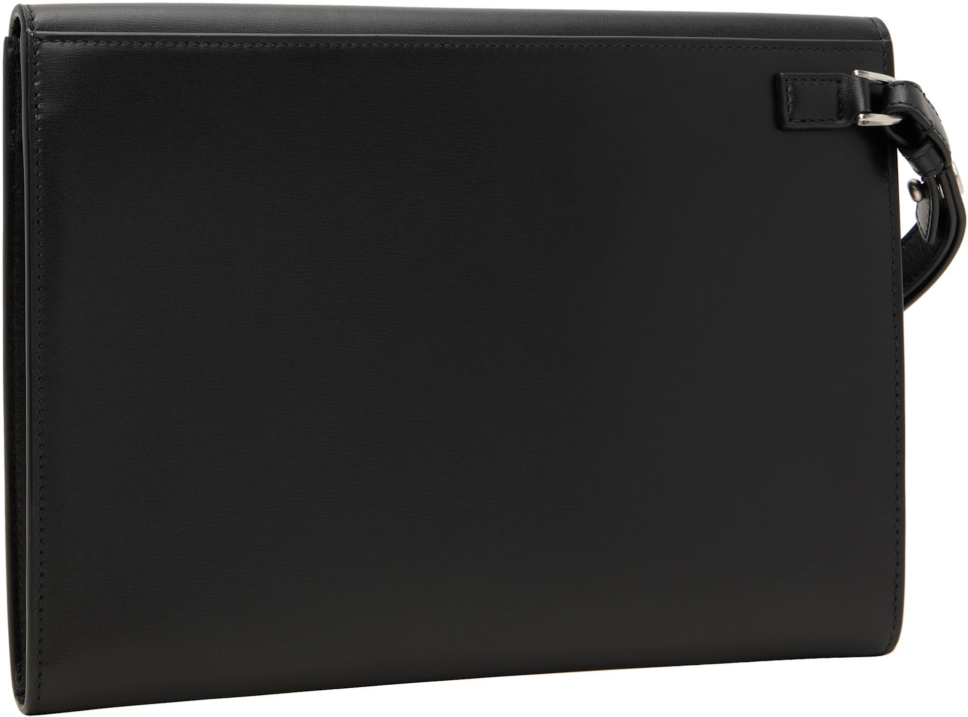 Ferragamo - Black Leather Document Pouch