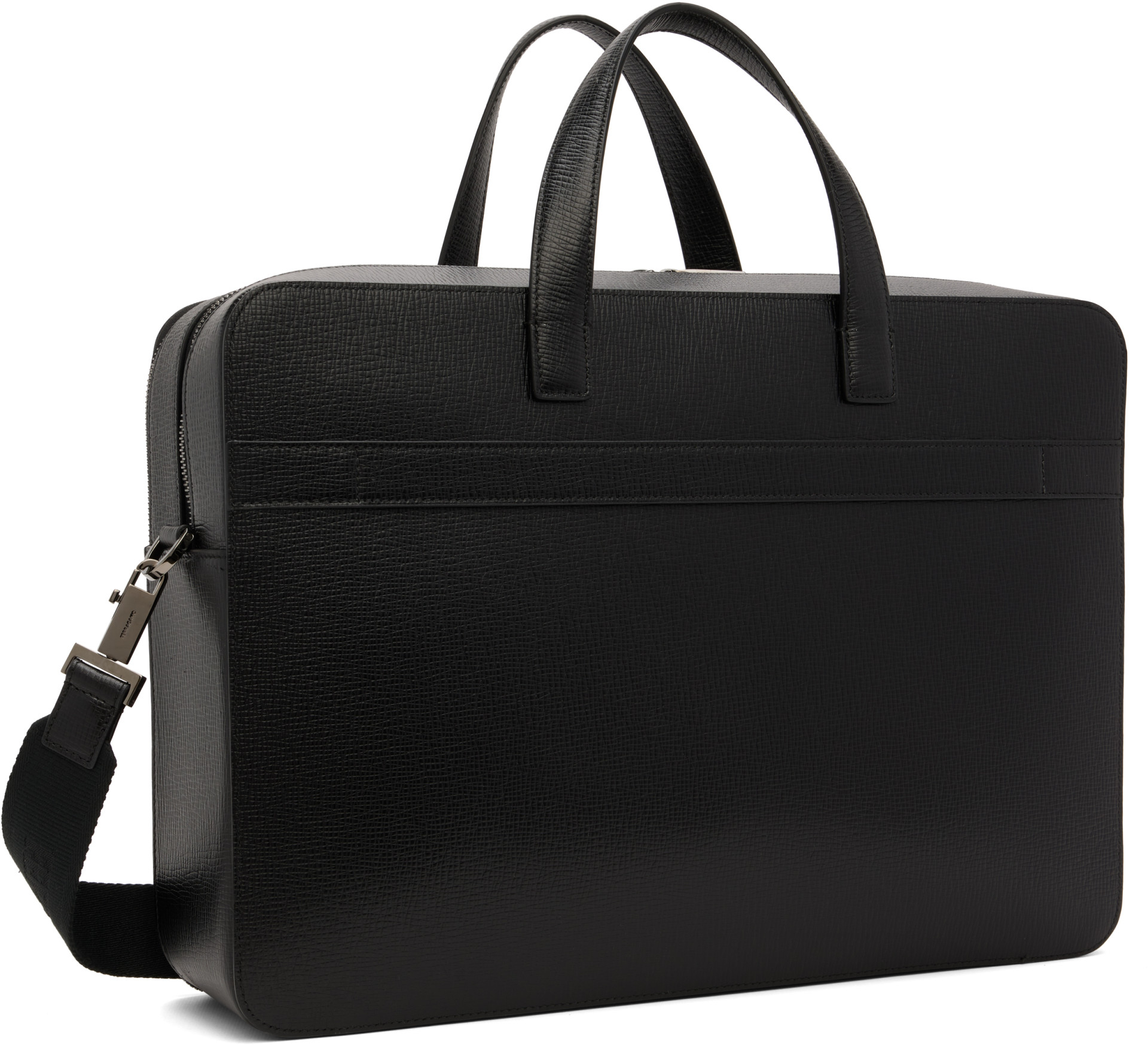 Ferragamo - Black Gancini Briefcase