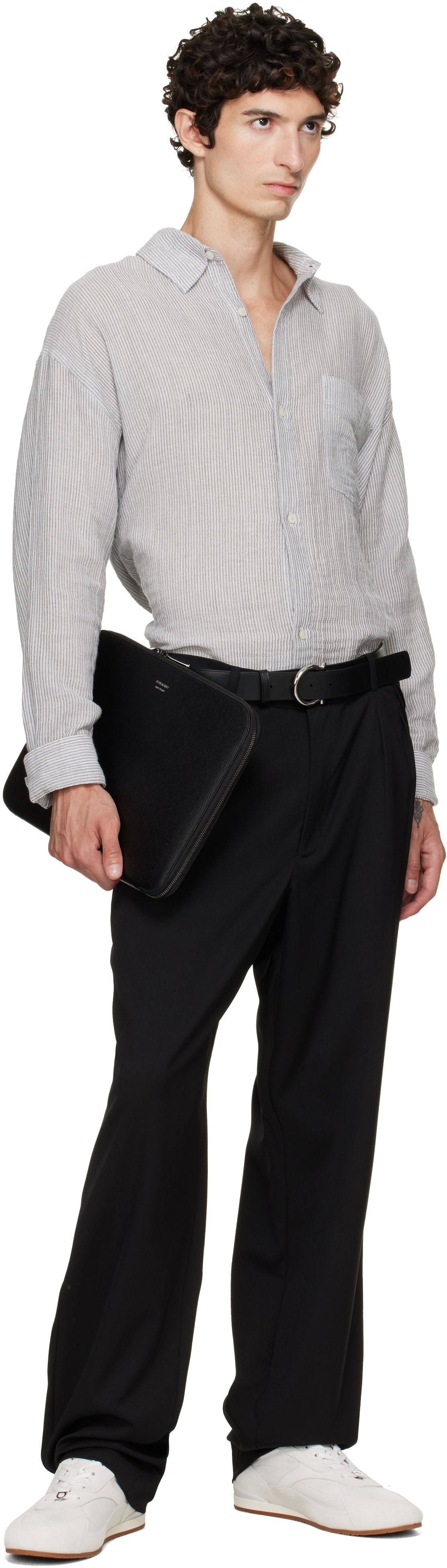 Ferragamo - Black Gancini Document Holder
