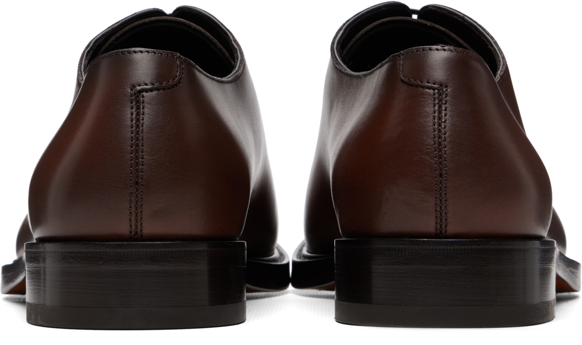 Ferragamo - Brown Stitched Oxfords