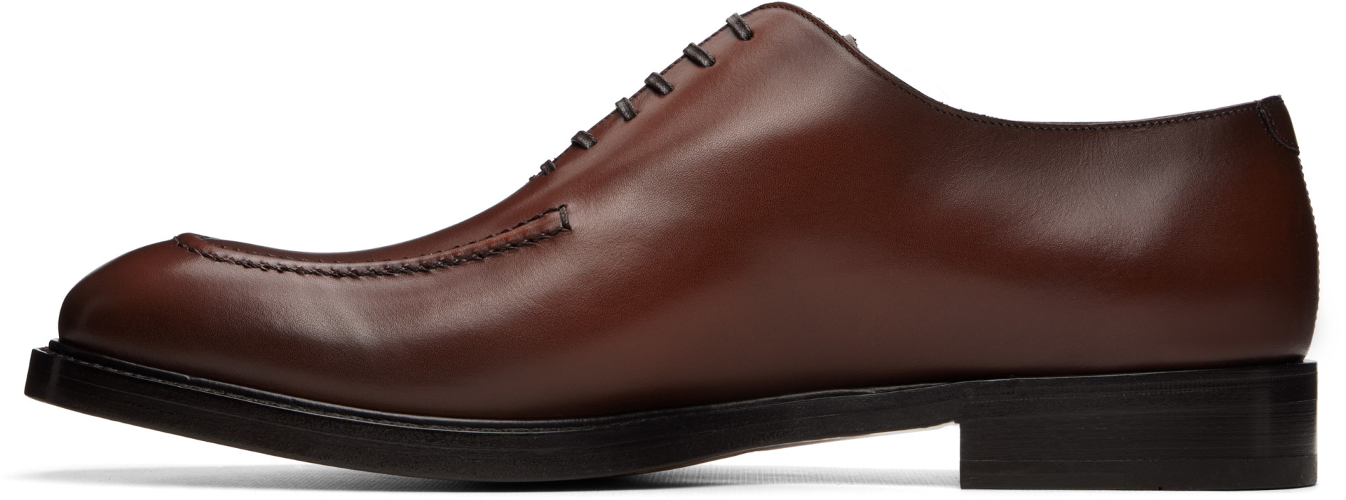 Ferragamo - Brown Stitched Oxfords