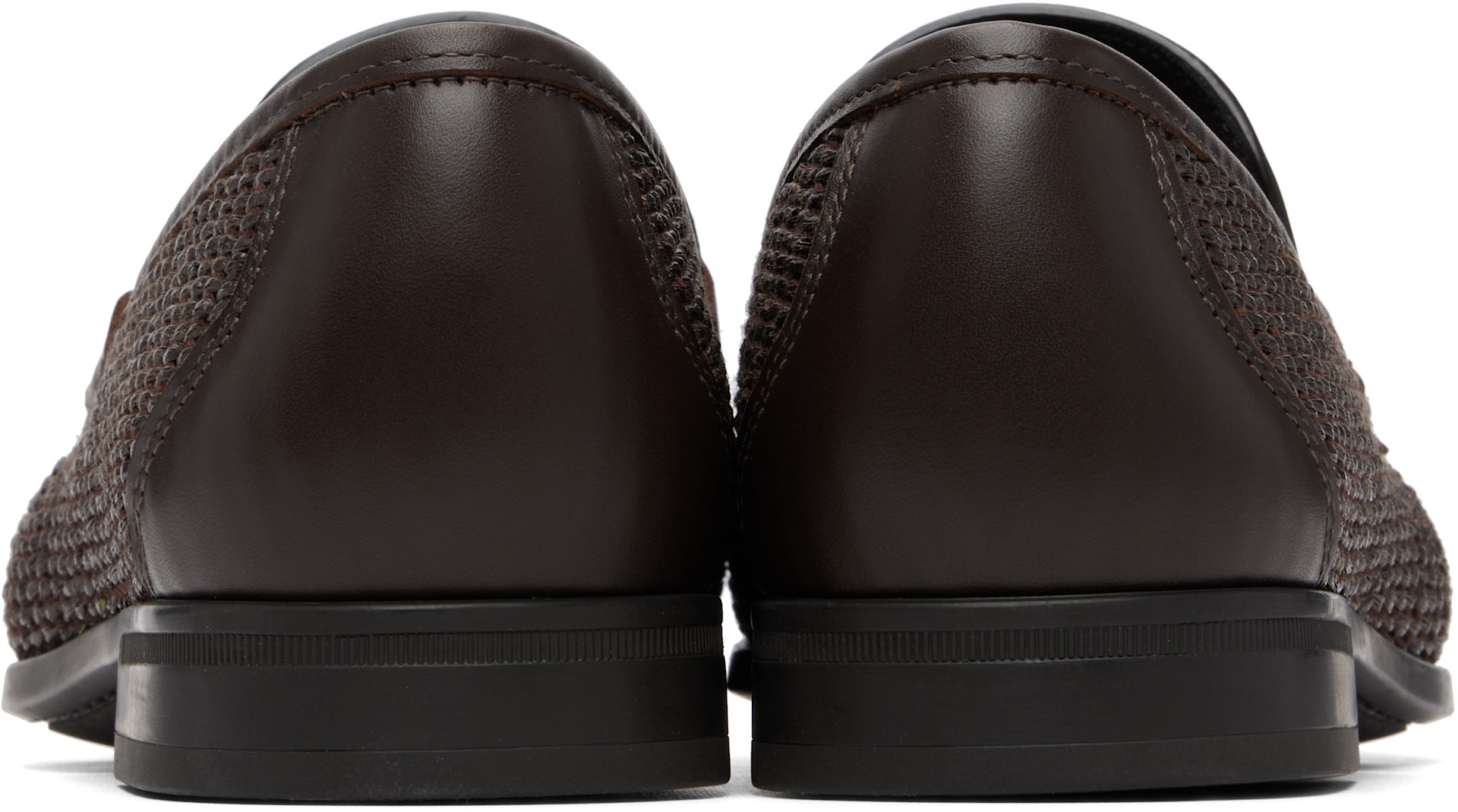 Ferragamo: ブラウン Gancini Ornament ローファー | SSENSE 日本