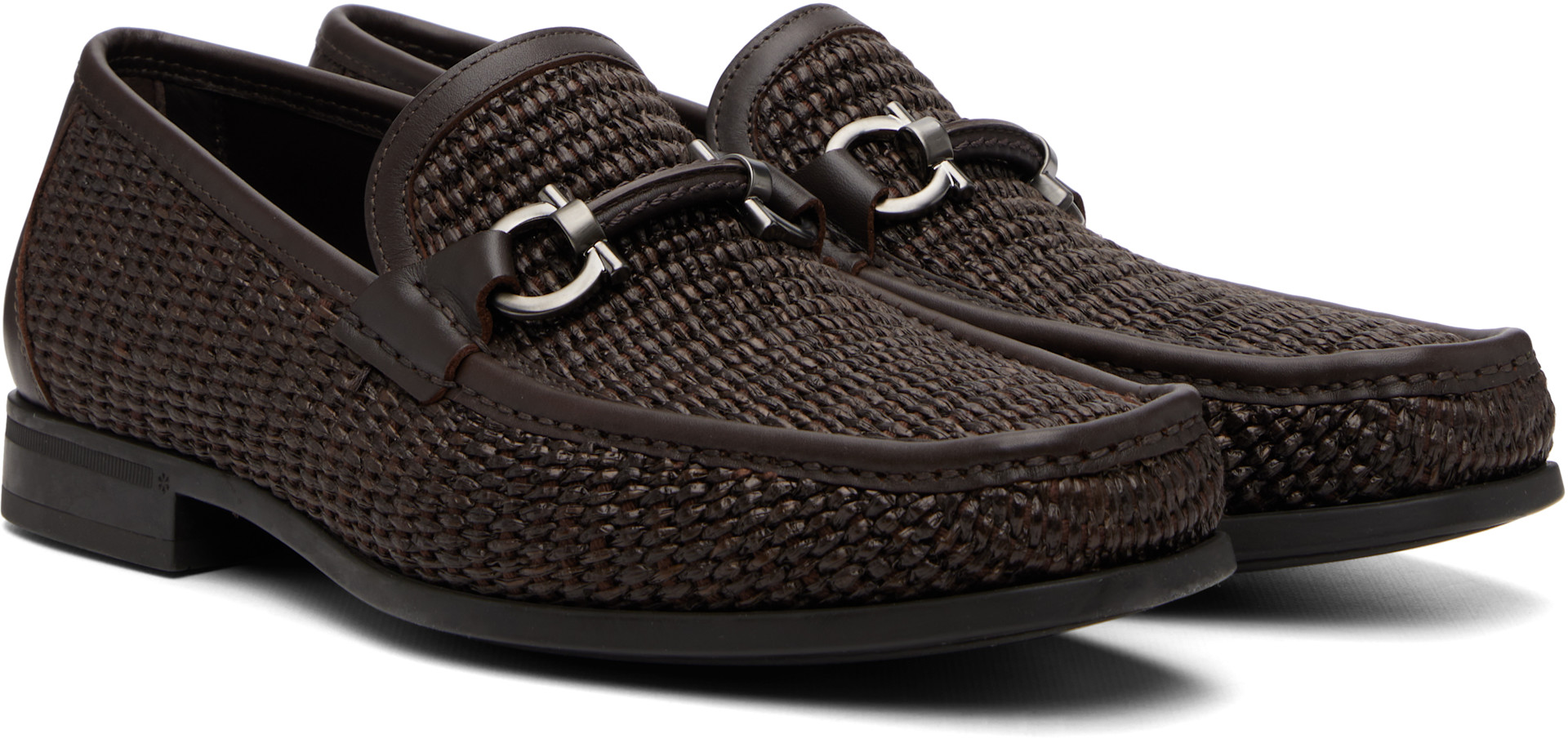Salvatore Ferragamo ブラウン ローファー Ferragamo: ブラウン Gancini Ornament ローファー | SSENSE 日本
