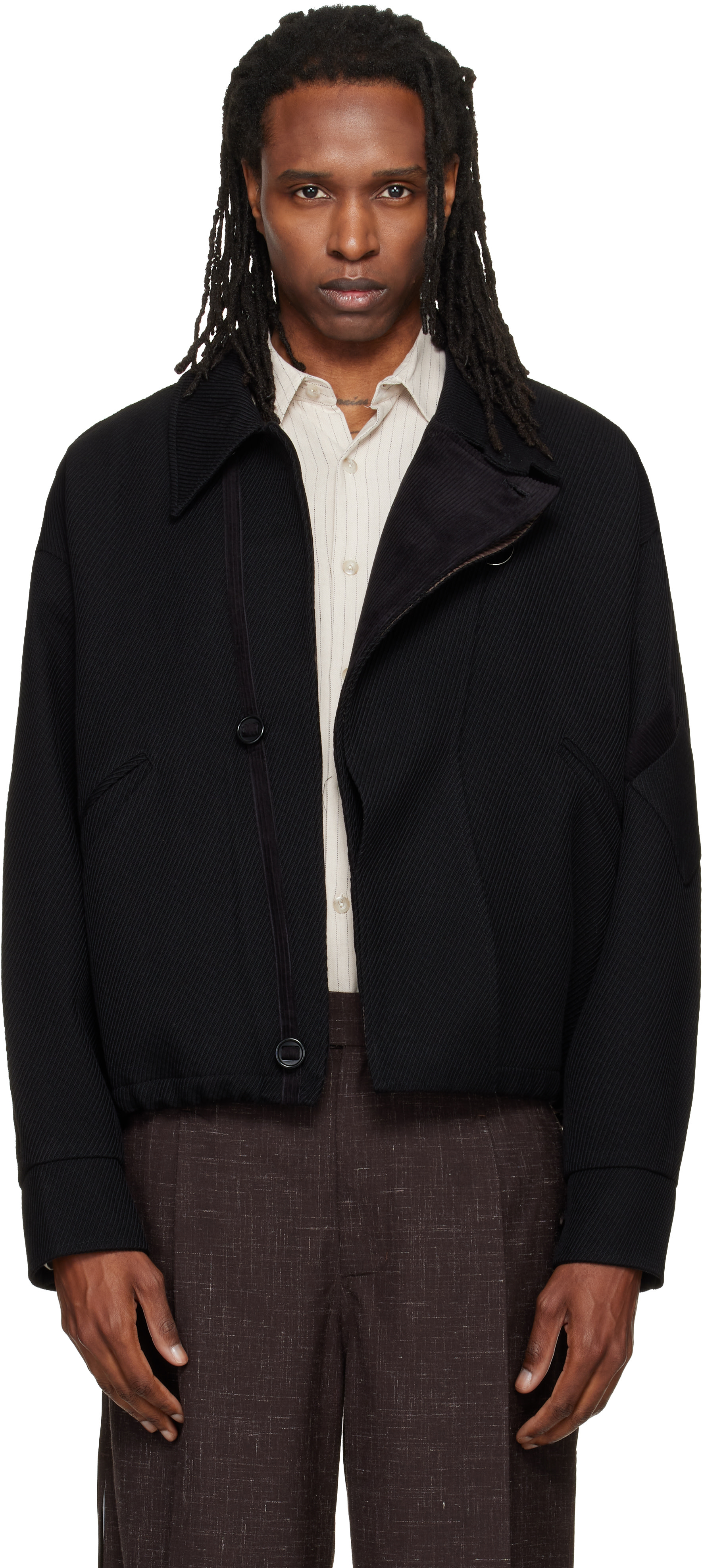 NULLUS - Blouson étagé MK3 noir à patte