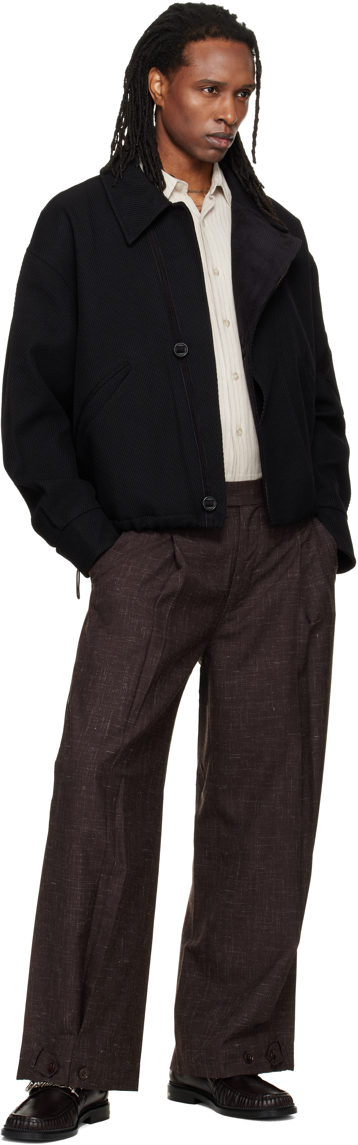 NULLUS - Blouson étagé MK3 noir à patte