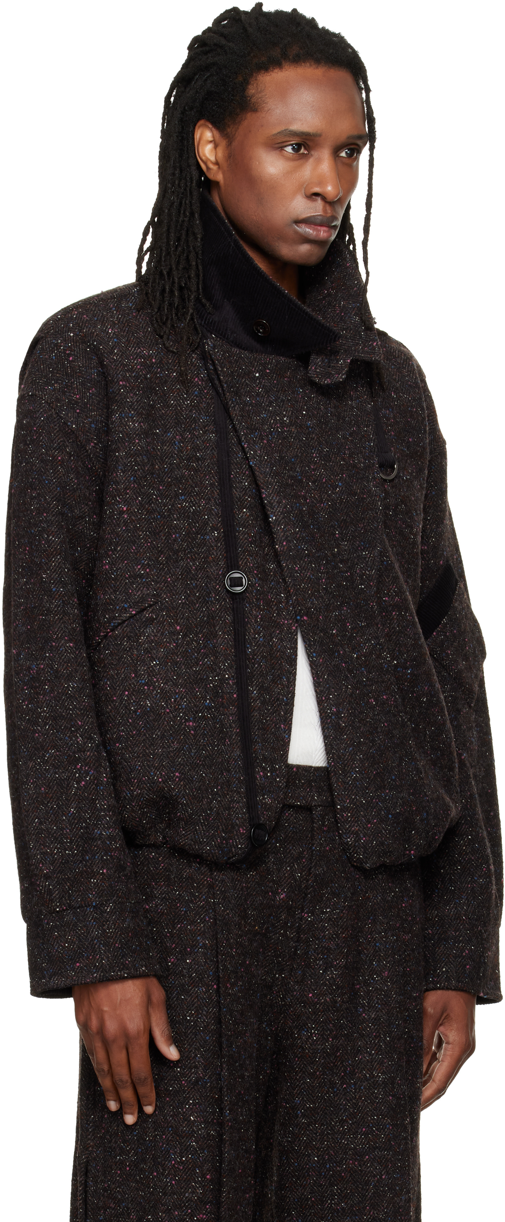 NULLUS - Gray Layered Placket MK3 Jacket