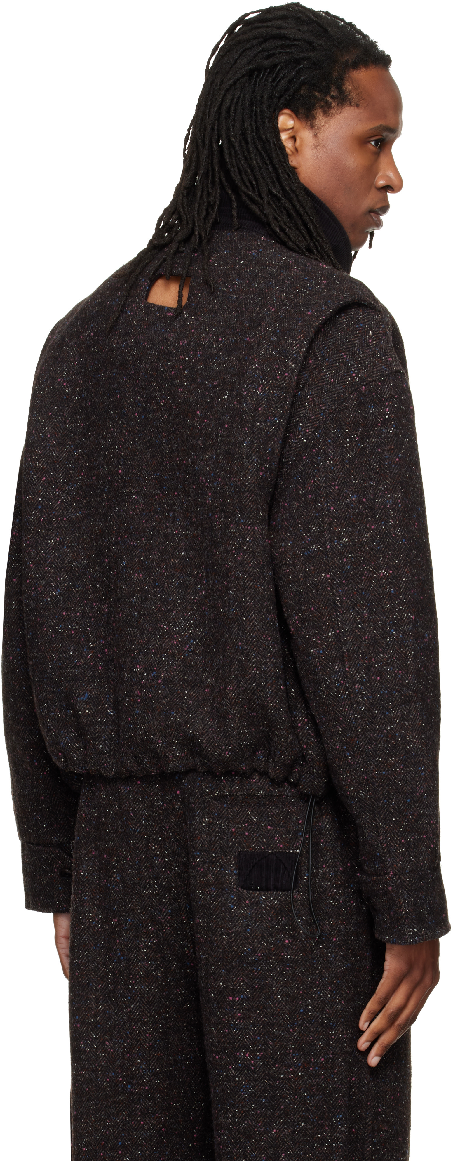 NULLUS - Blouson étagé MK3 gris à patte
