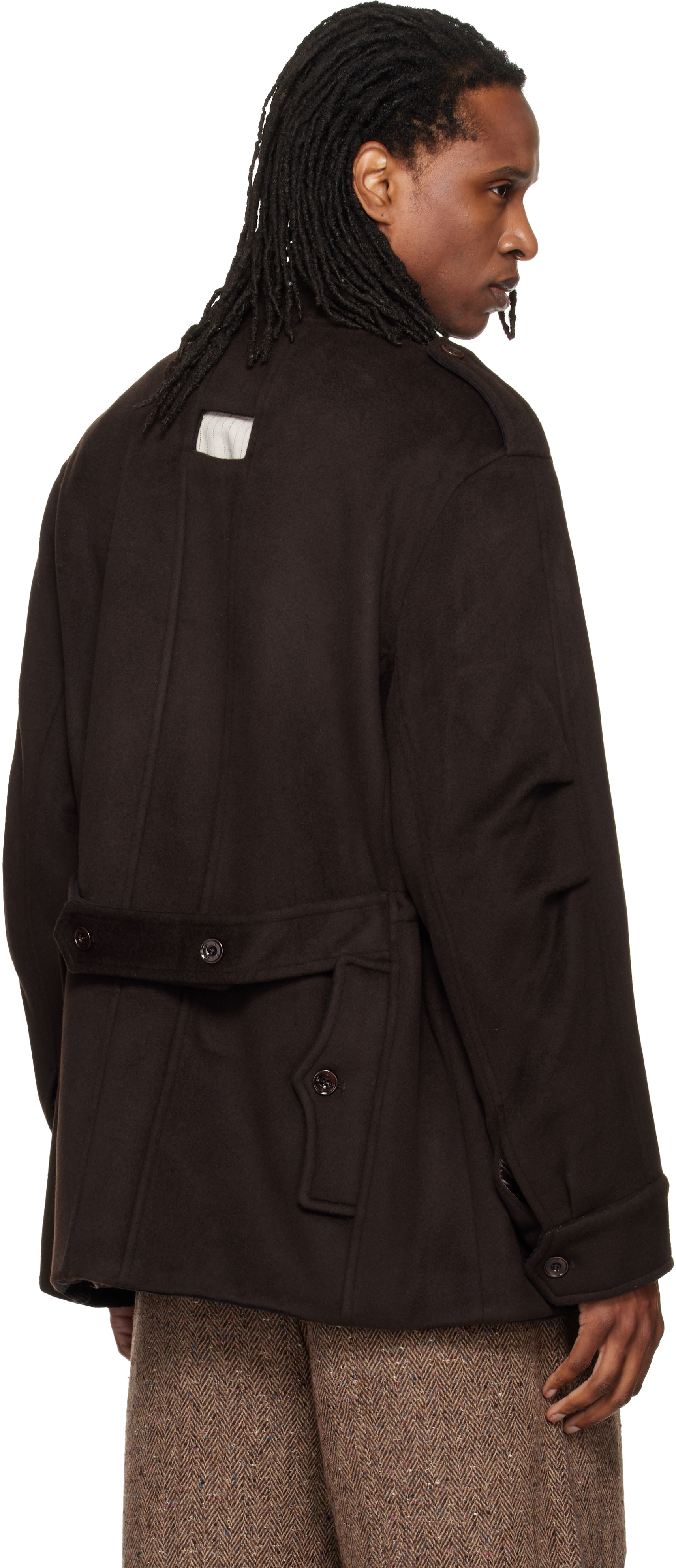 NULLUS - Parka déconstruit brun