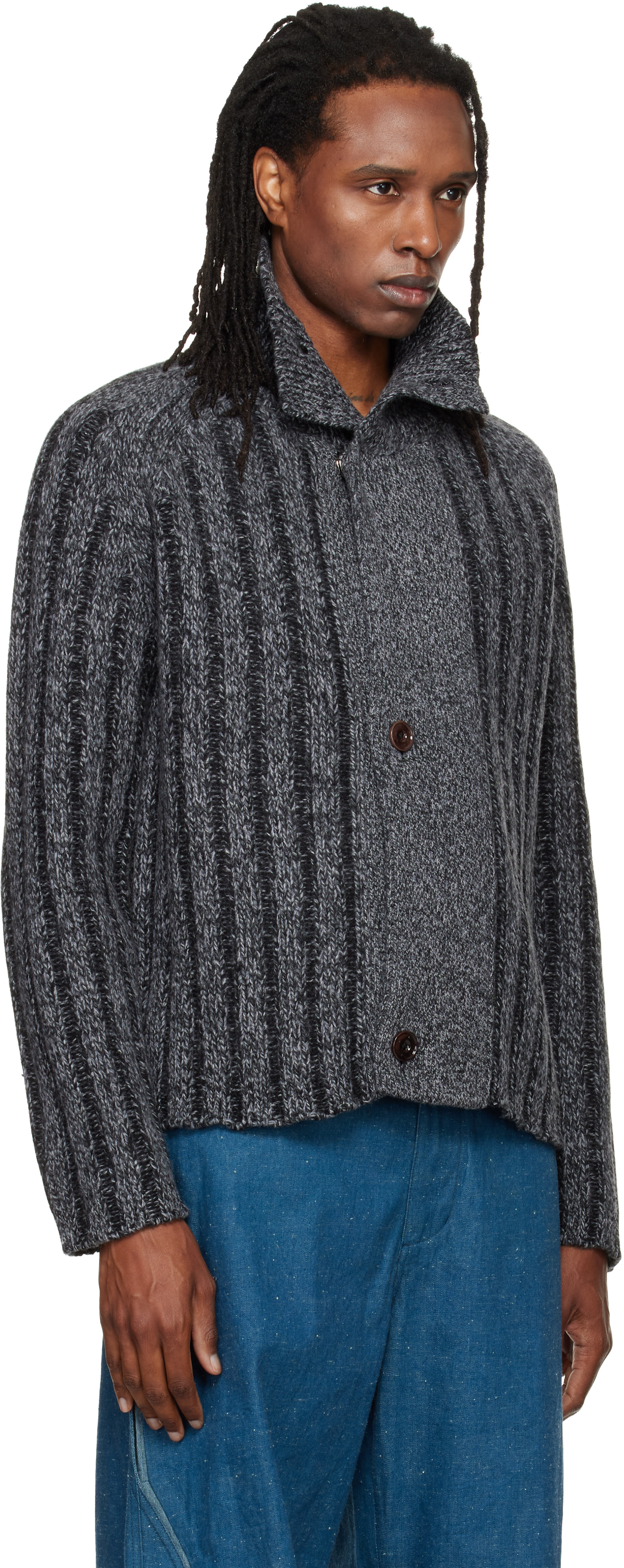 NULLUS - Cardigan Tracey Towers gris