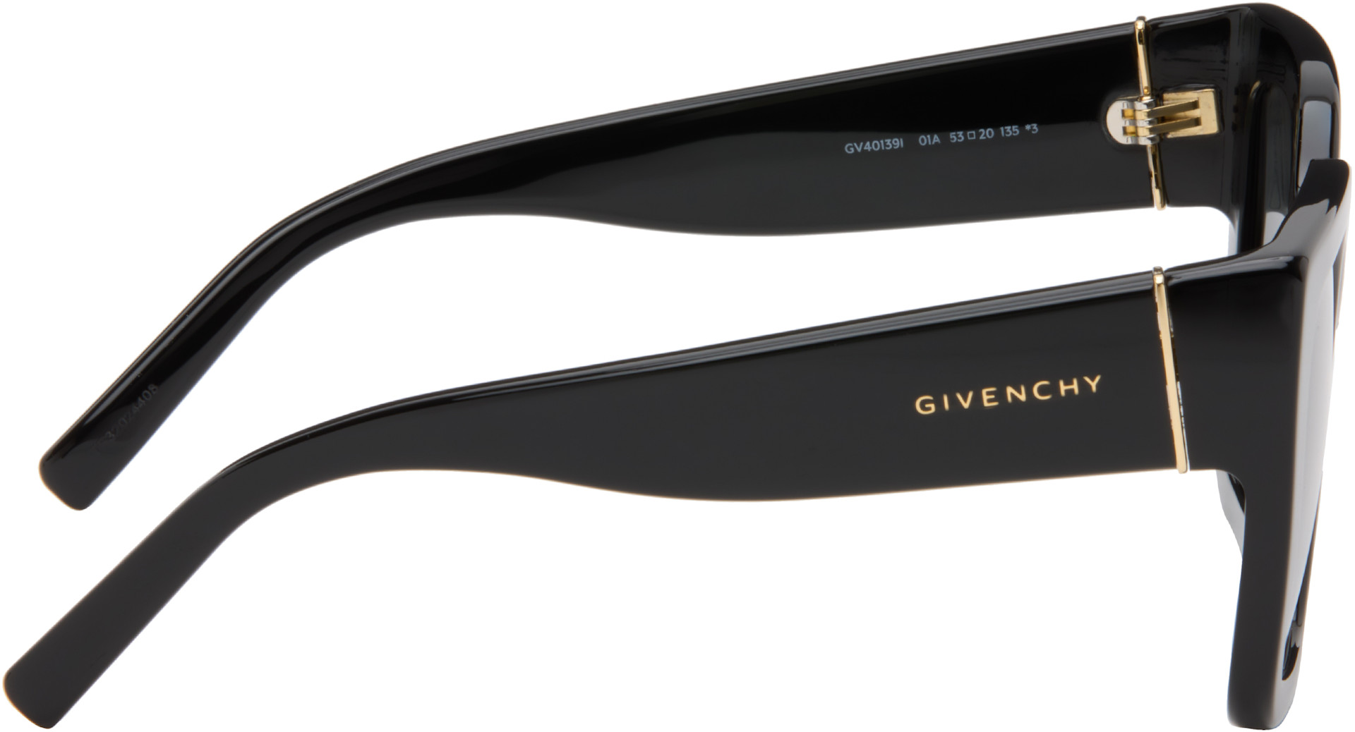 Givenchy - Lunettes de soleil noires à logos