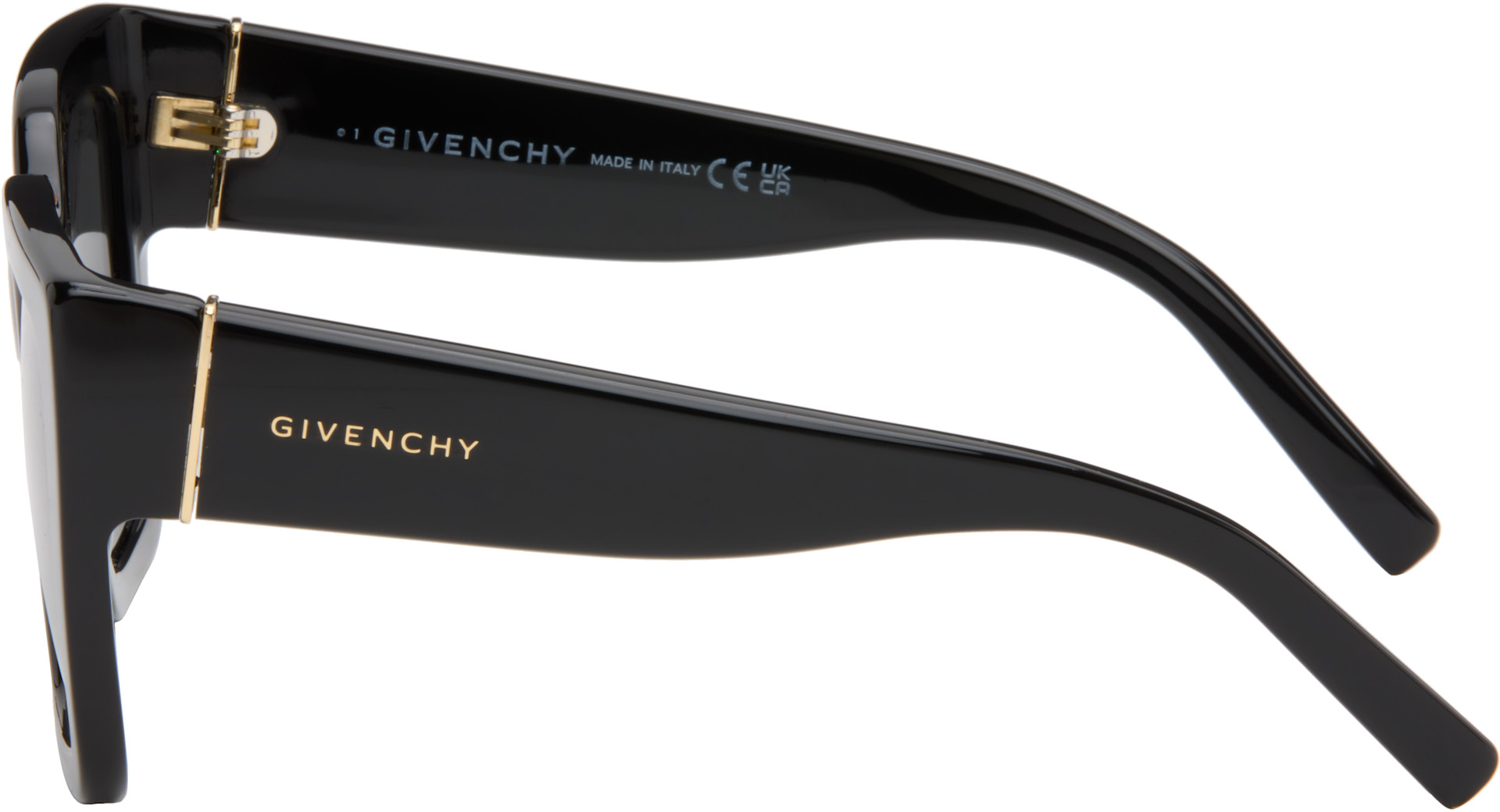 Givenchy - Lunettes de soleil noires à logos