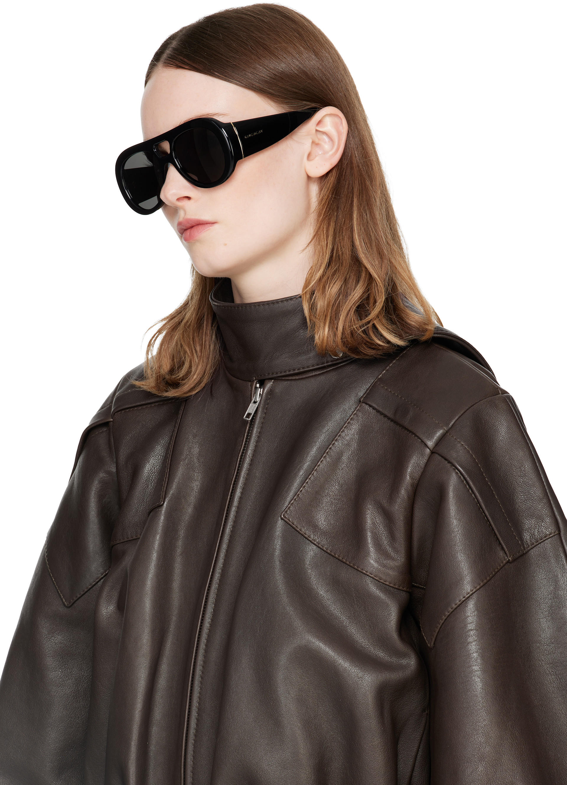Givenchy - Black Mask Aviator Sunglasses