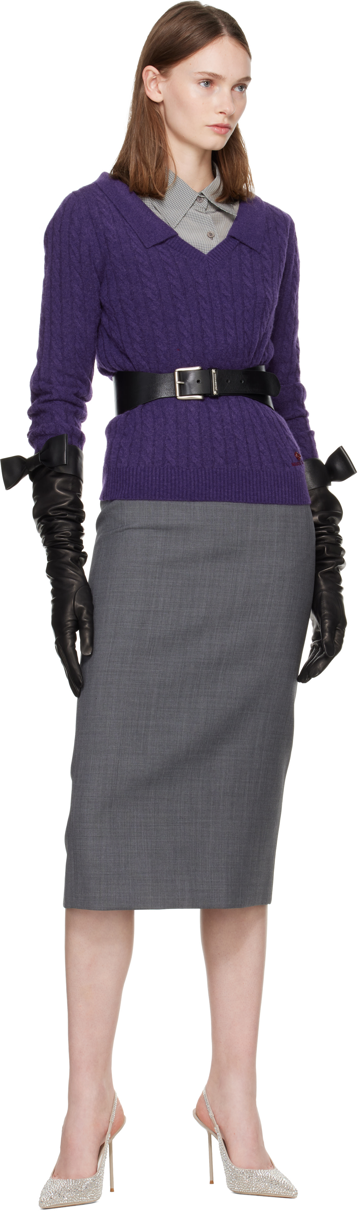 Givenchy - Gants longs noirs