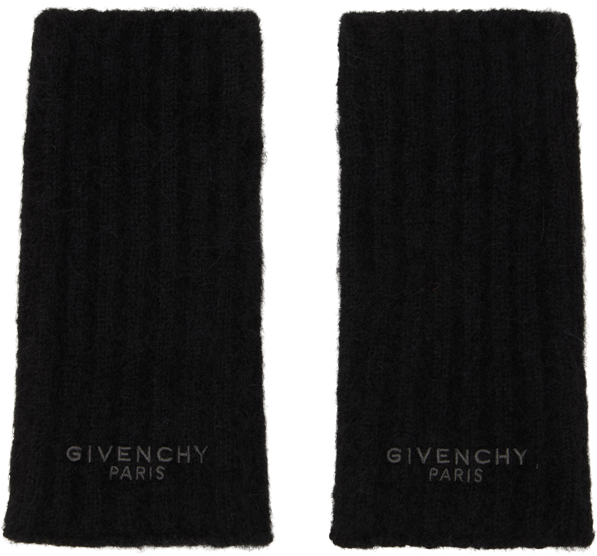 Givenchy - Black Alpaca Mittens