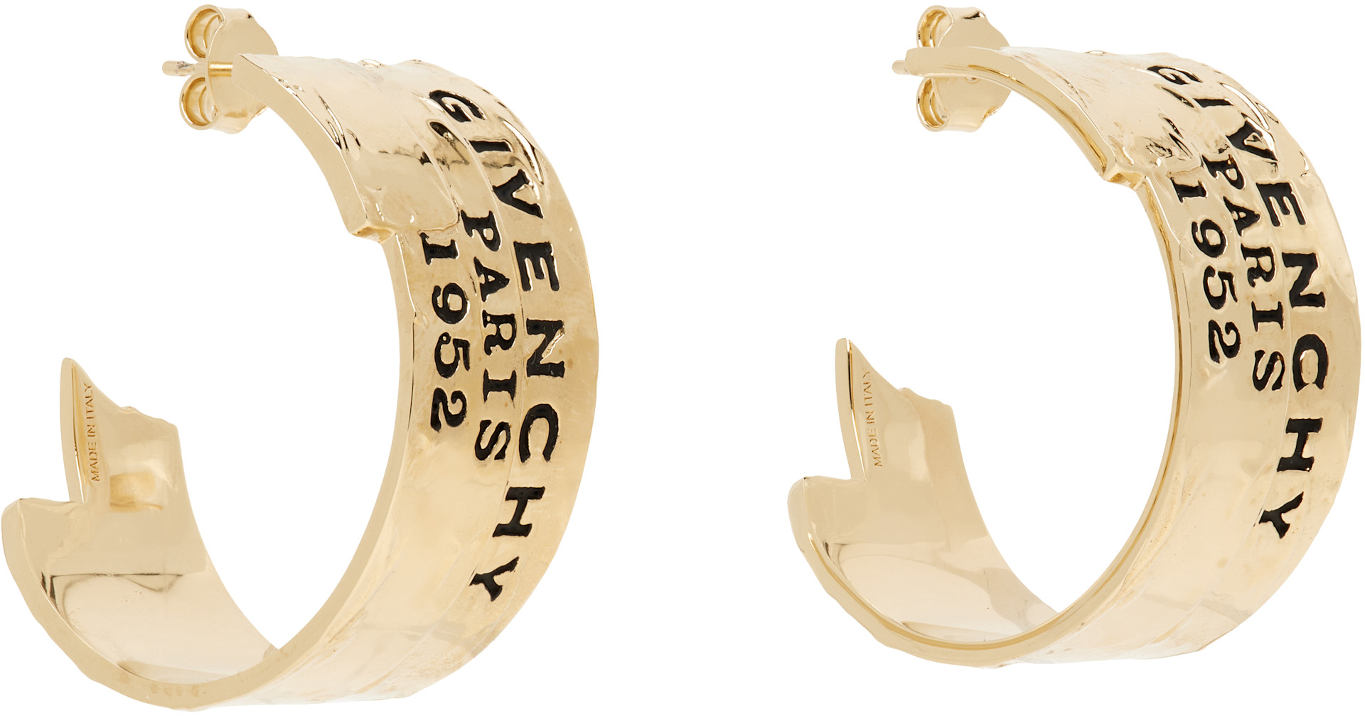 Givenchy - Boucles d'oreilles à logo gravé