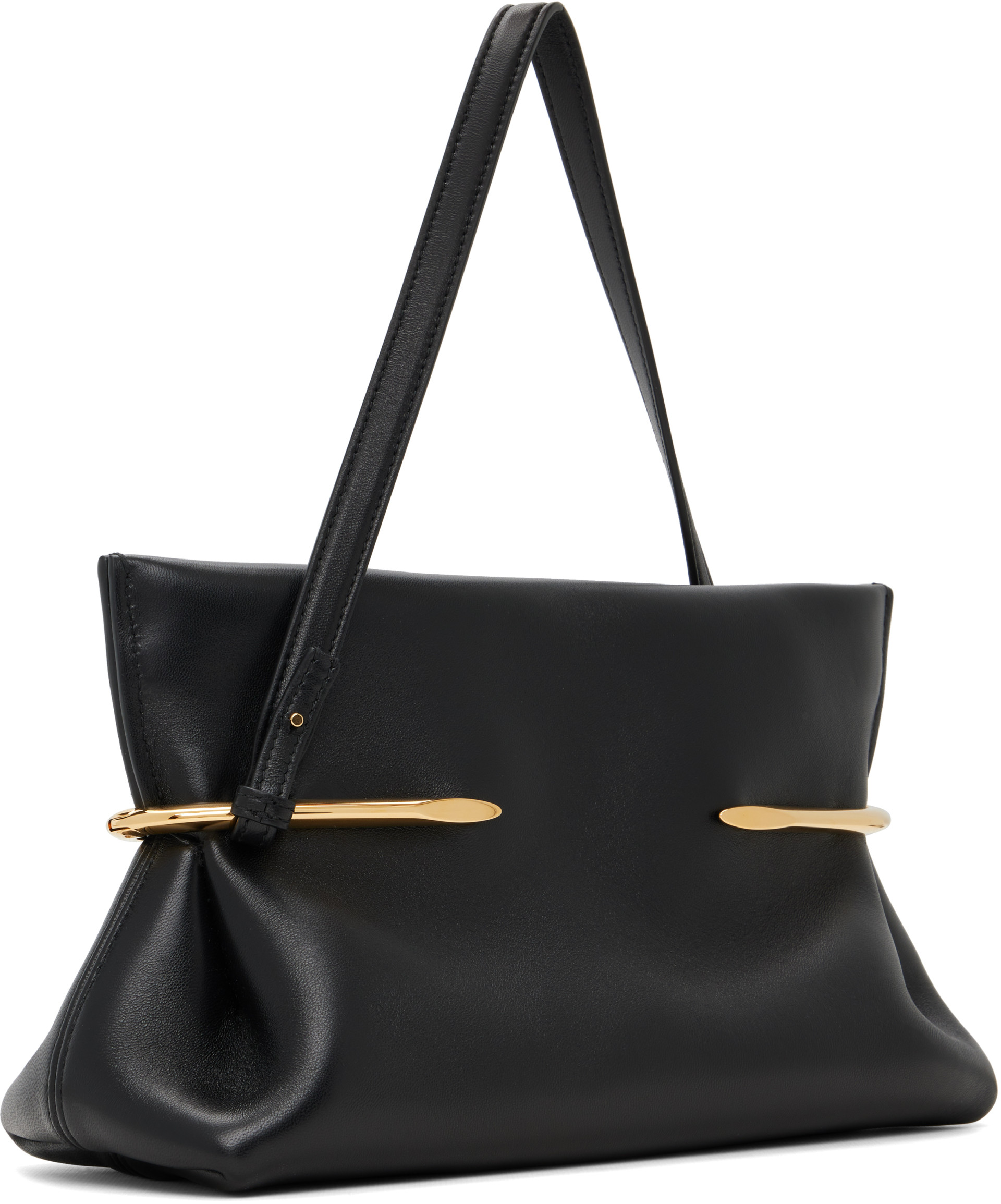 Givenchy - Pochette souple noire à plis