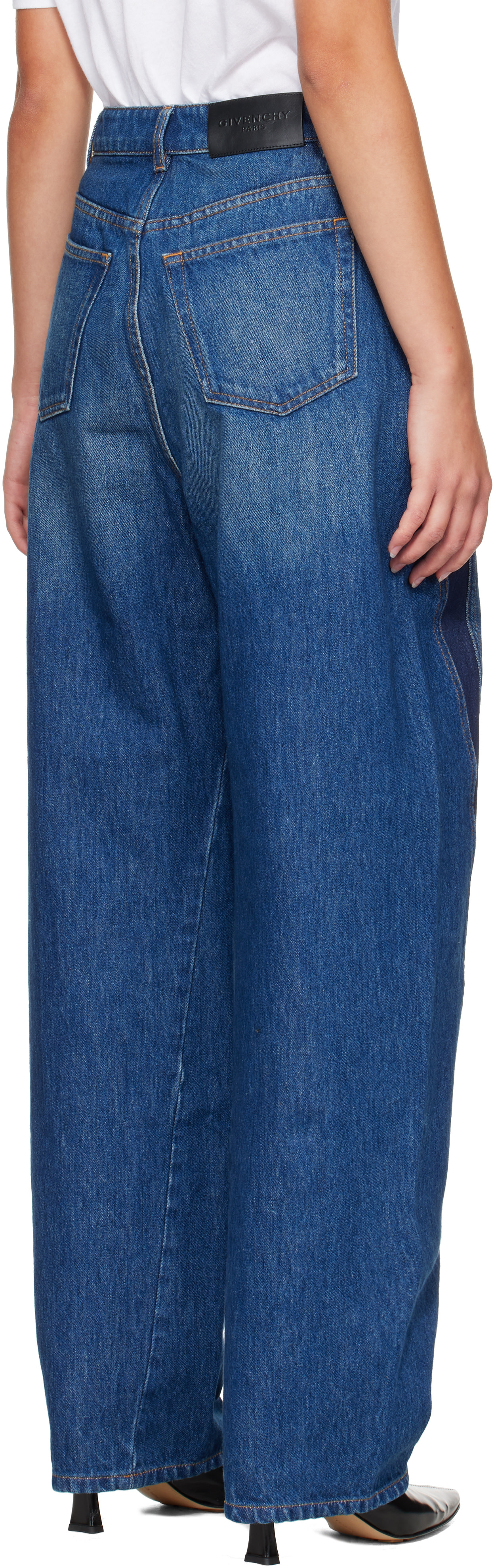 Givenchy - Jean bleu à coupe cocon