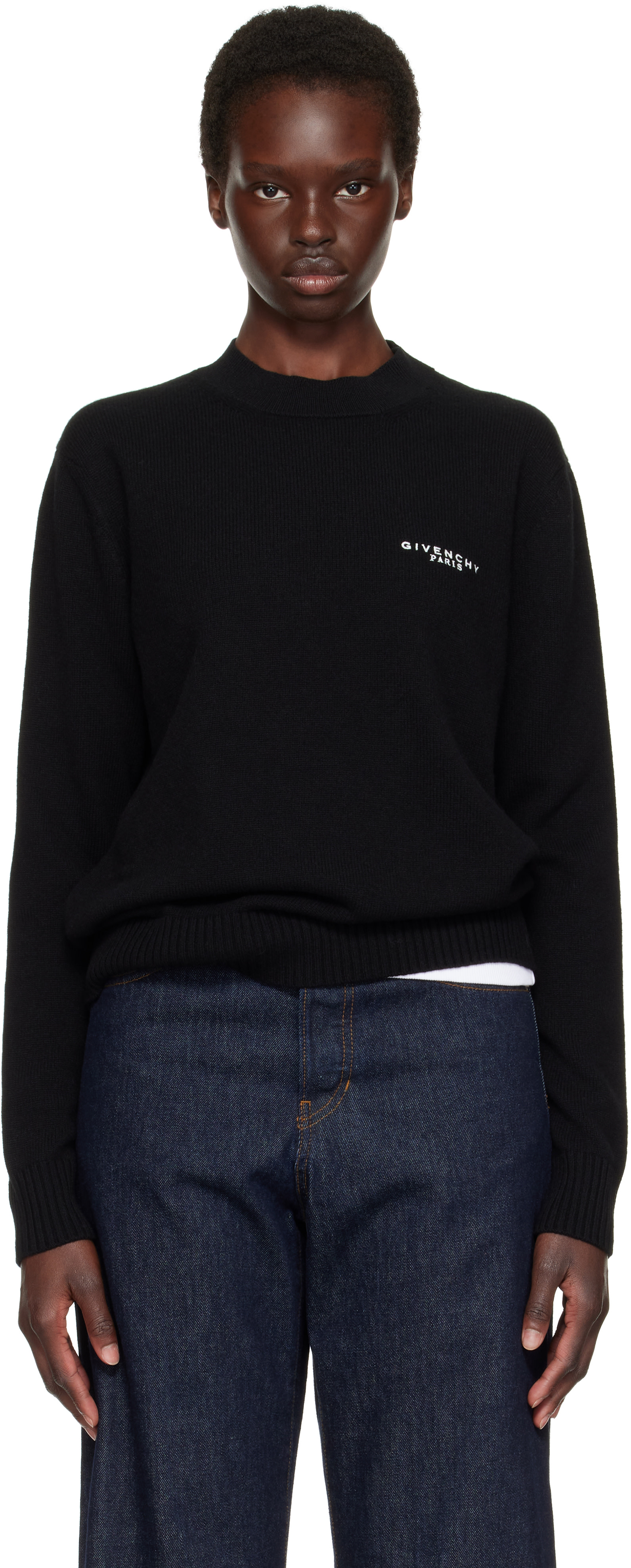 Givenchy: Black Wool & Cashmere Sweater | SSENSE