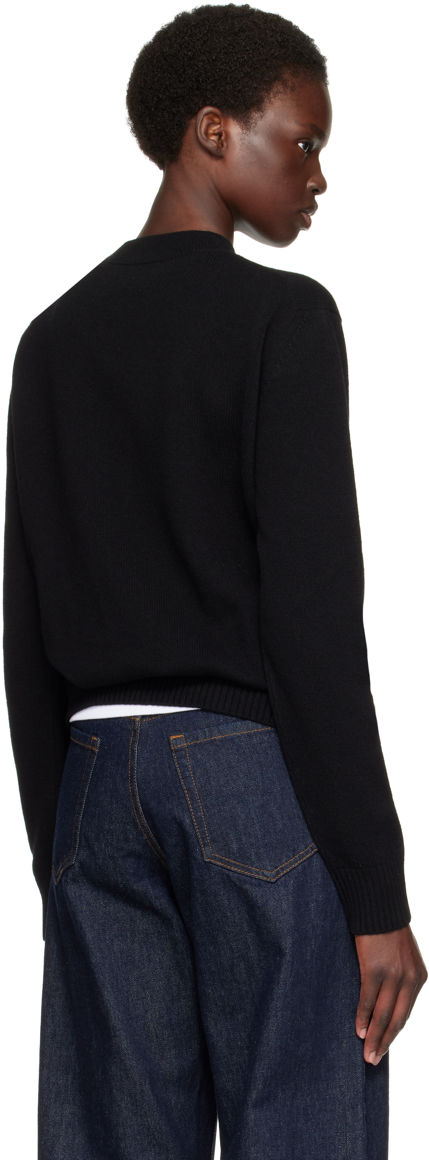 Givenchy - Pull noir en laine et cachemire