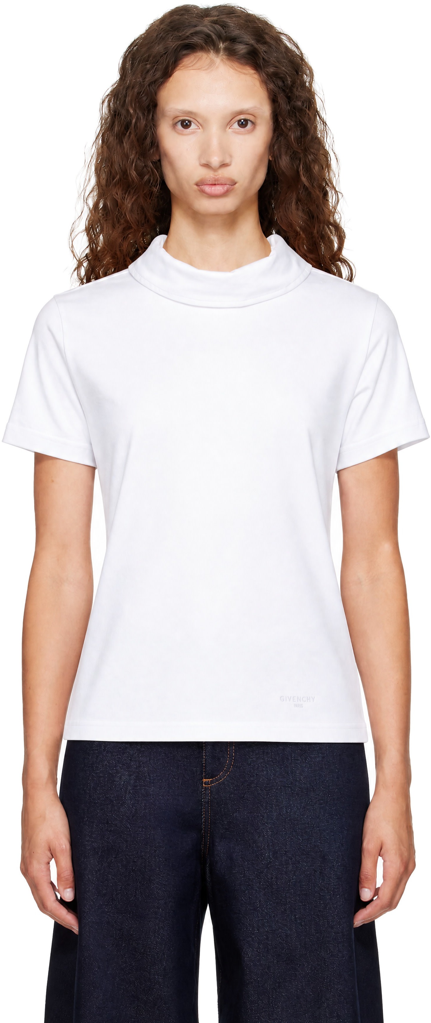 Givenchy - ホワイト ポプリンカラー Tシャツ
