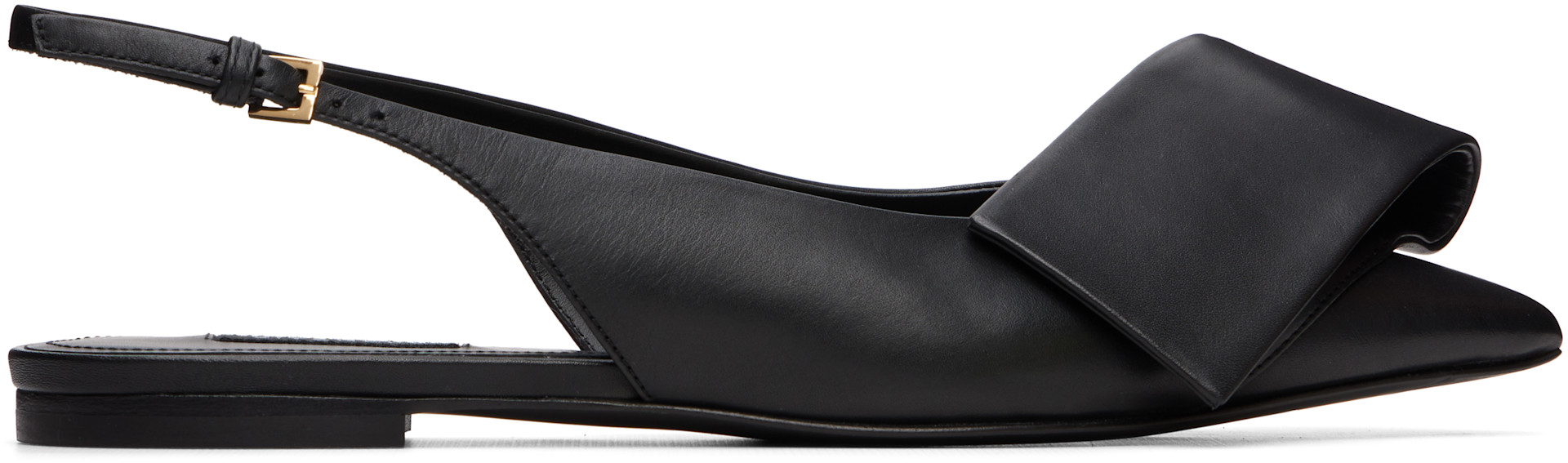 Givenchy - Ballerines noires à bride torsadée