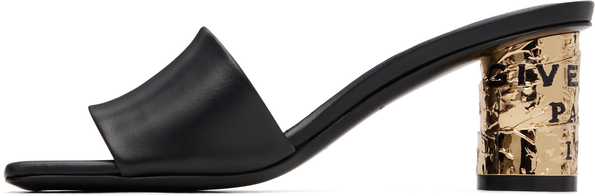 Givenchy - Black Tape Heeled Sandals