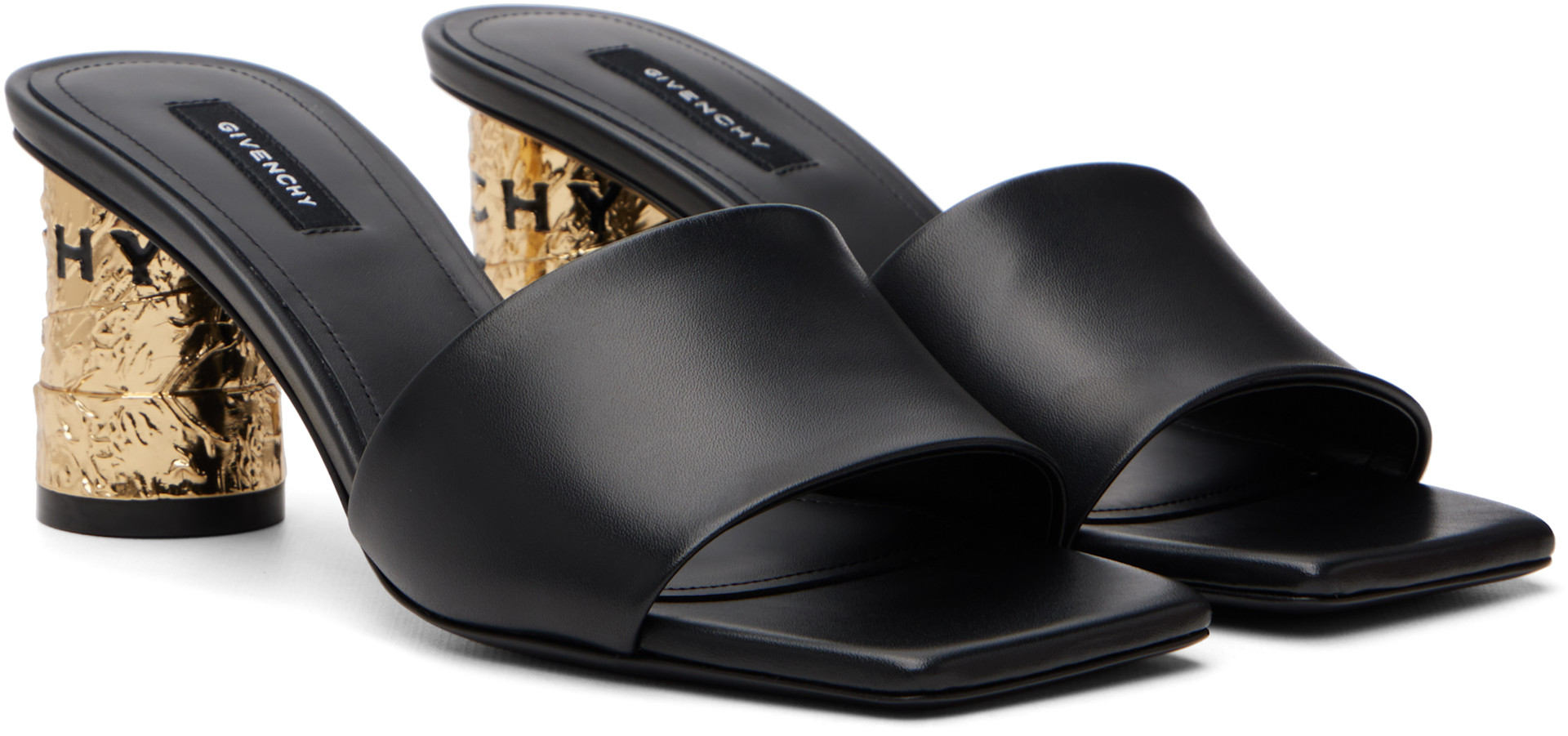 Givenchy - Black Tape Heeled Sandals