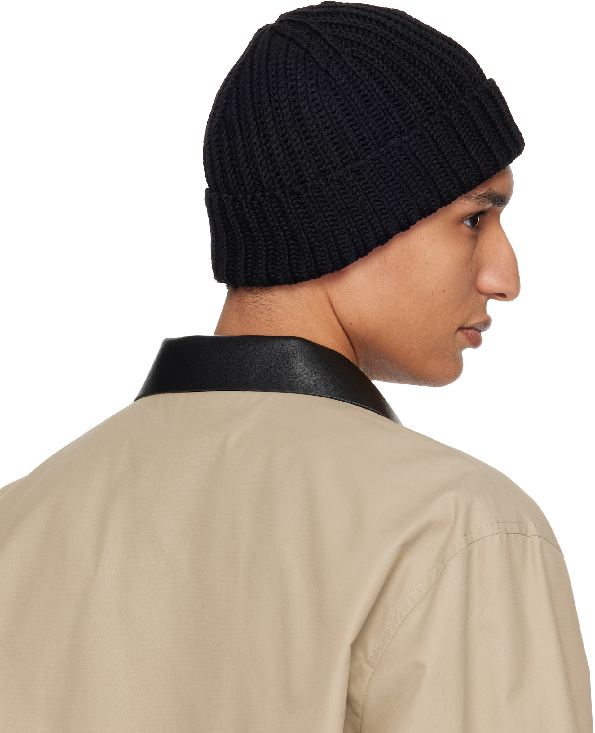 S*h様 GIVENCHY ニット帽 ビーニー Givenchy: ブラック セーフティーピン ビーニー | SSENSE 日本