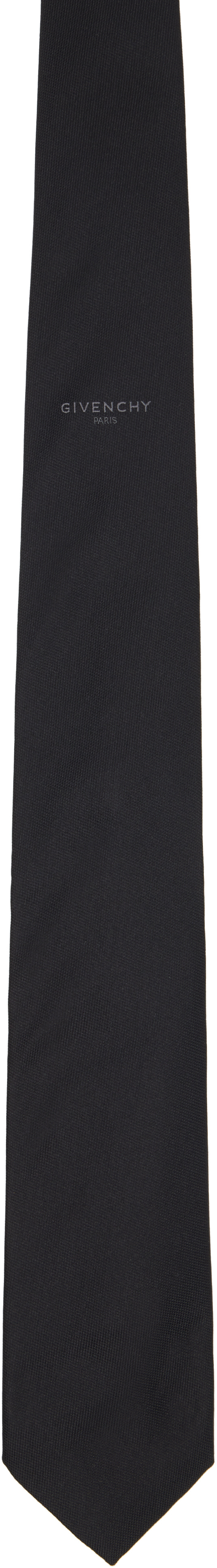 Givenchy - ブラック Paris Silk Jacquard ネクタイ