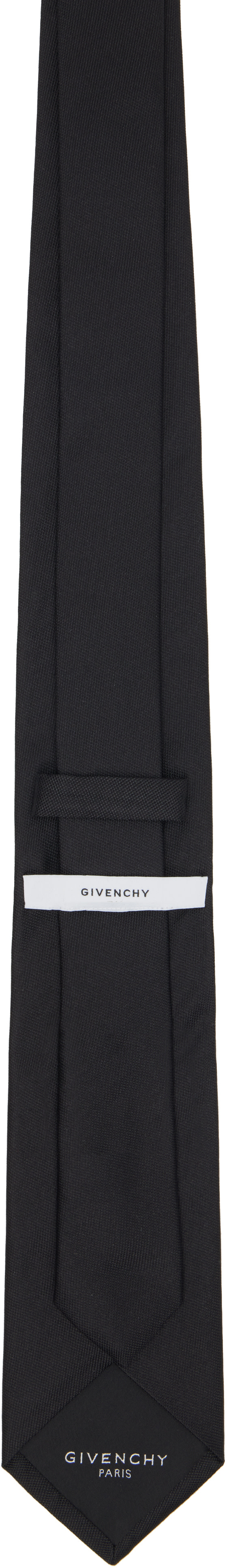 Givenchy - ブラック Paris Silk Jacquard ネクタイ