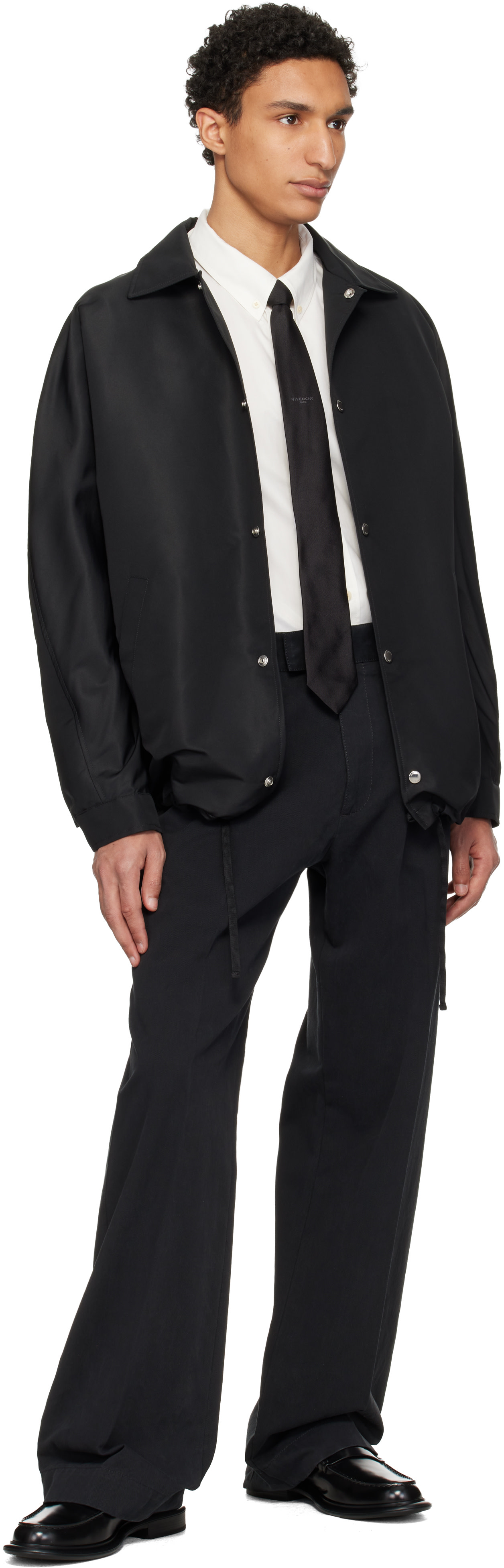 Givenchy - ブラック Paris Silk Jacquard ネクタイ