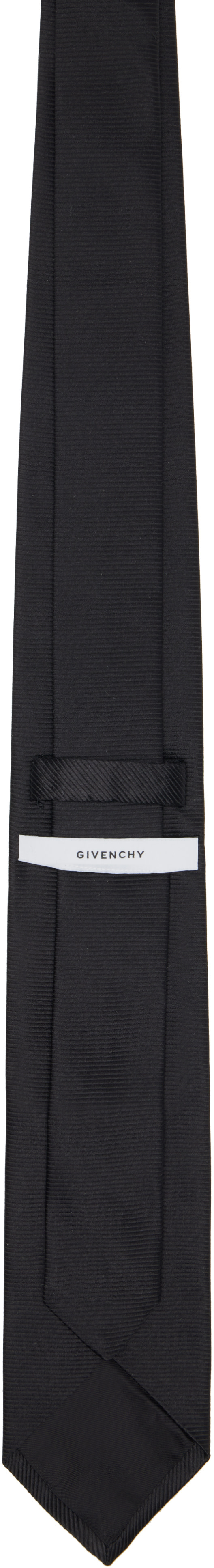 Givenchy - ブラック Silk Jacquard Detail ネクタイ