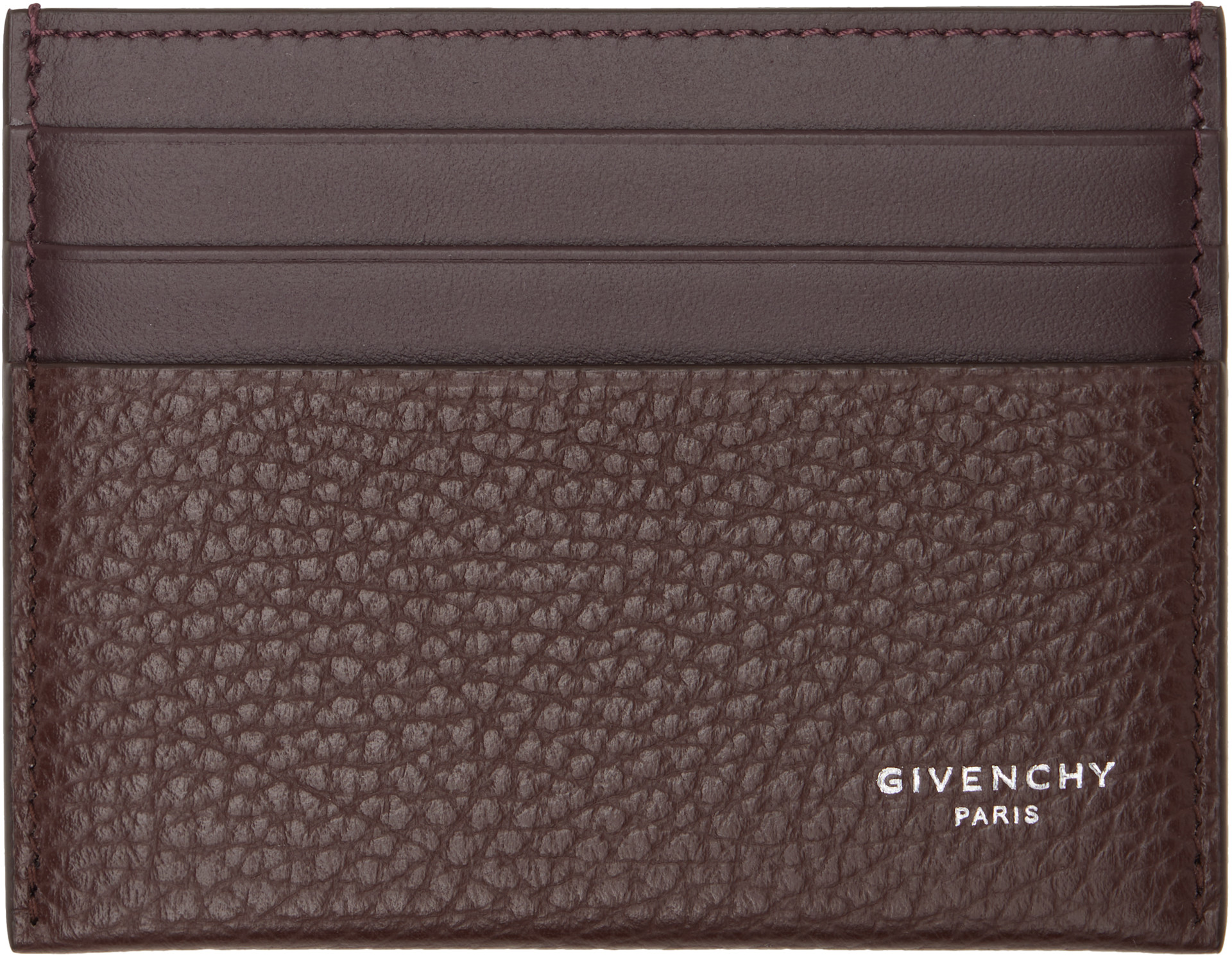 Givenchy - Porte-carte brun à logo