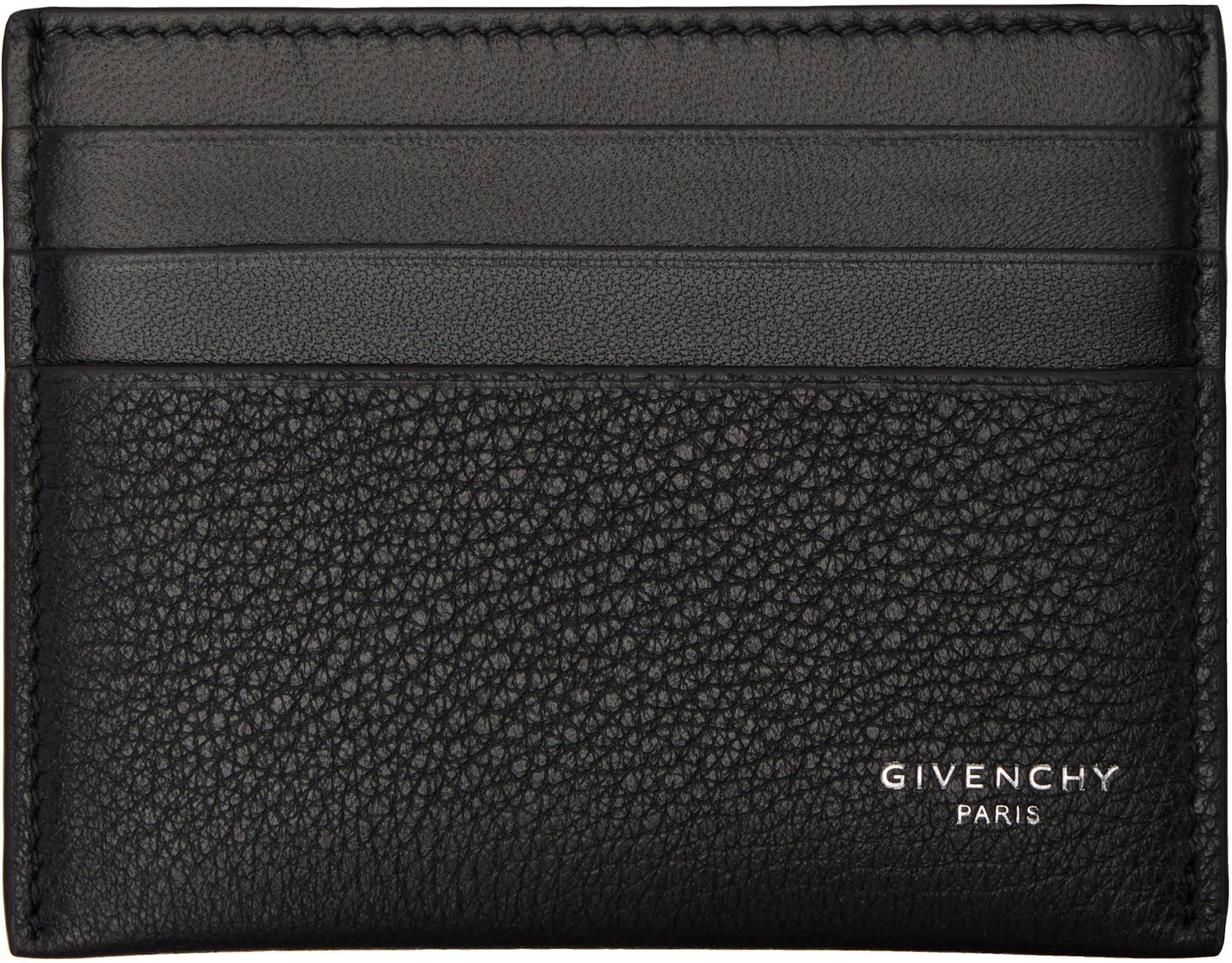 Givenchy - Porte-carte noir en cuir