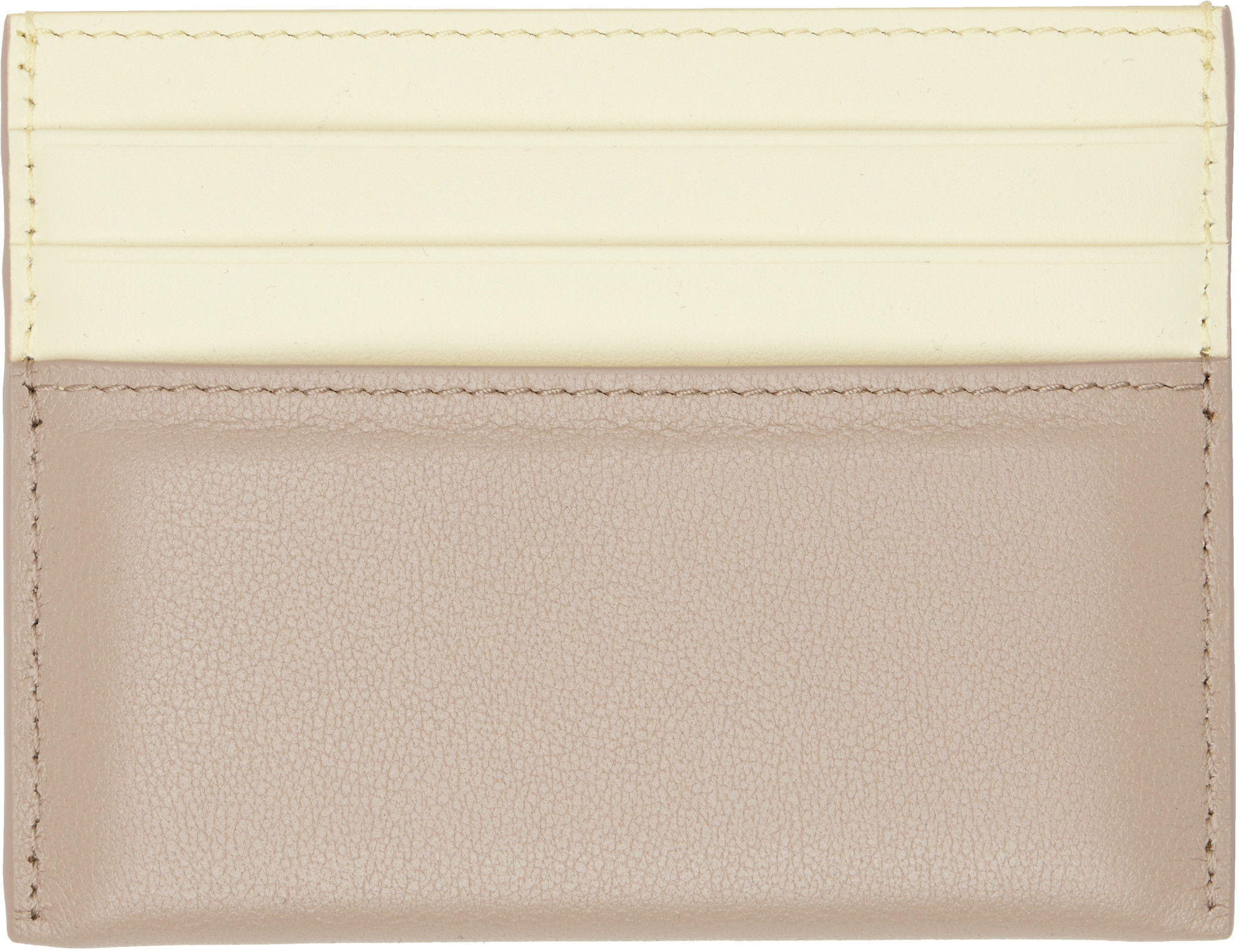 Givenchy - Beige & Taupe Padded Card Holder