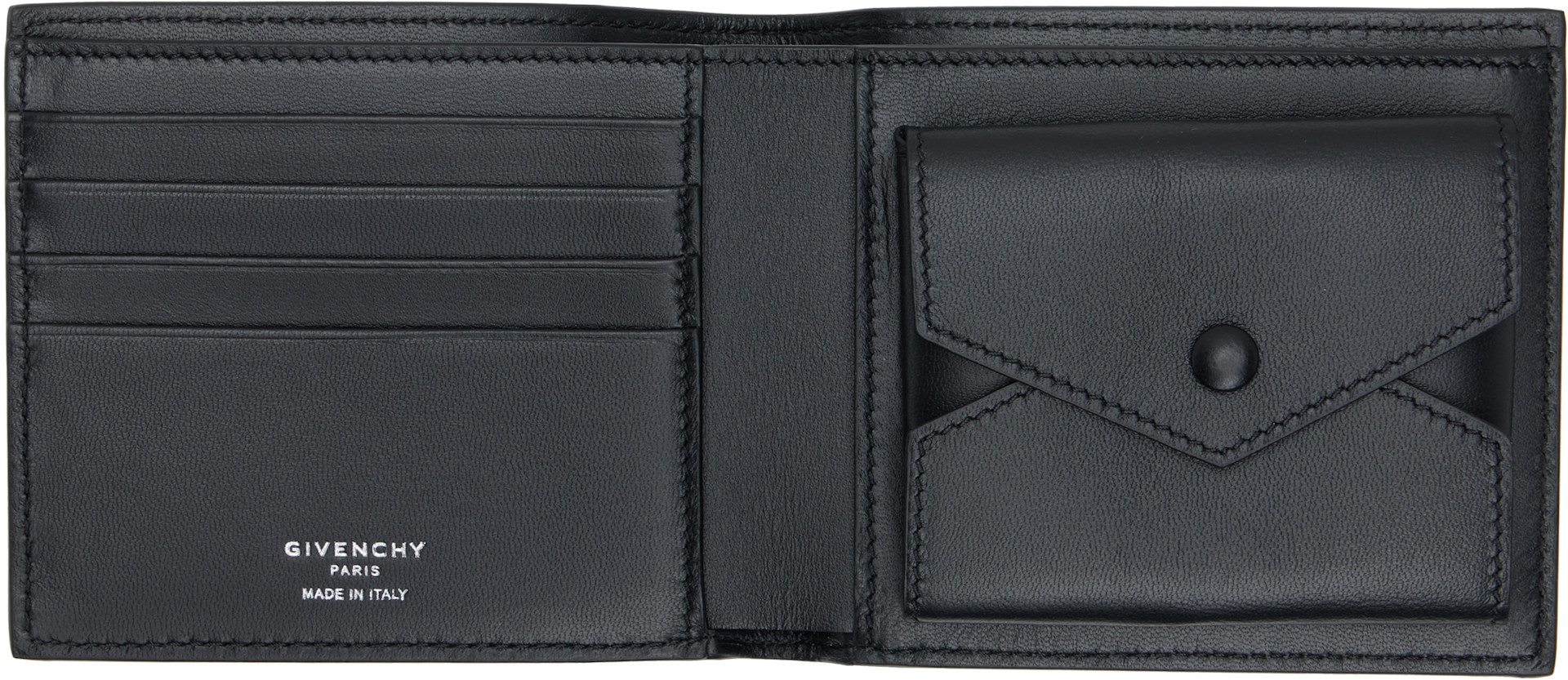 Givenchy - Black Coin Billfold Wallet