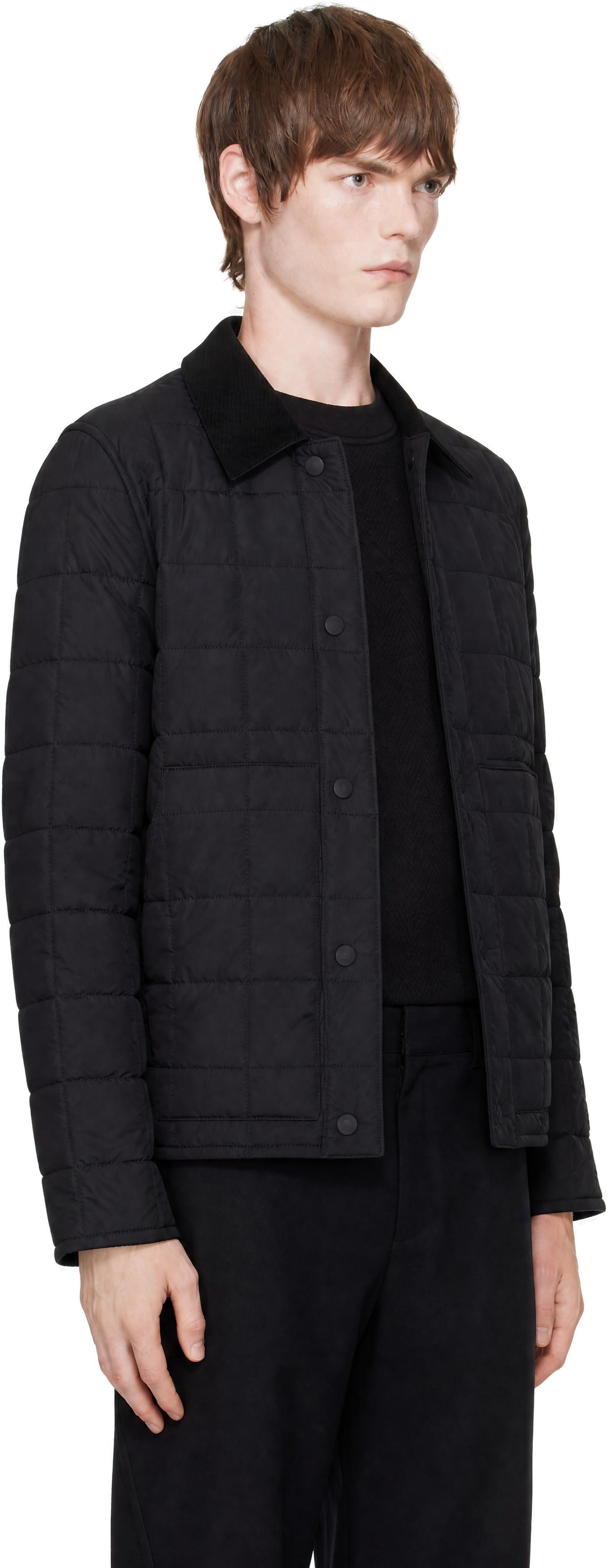 Givenchy - Black Couture Seam Quilted 'Givenchy Paris' Jacket