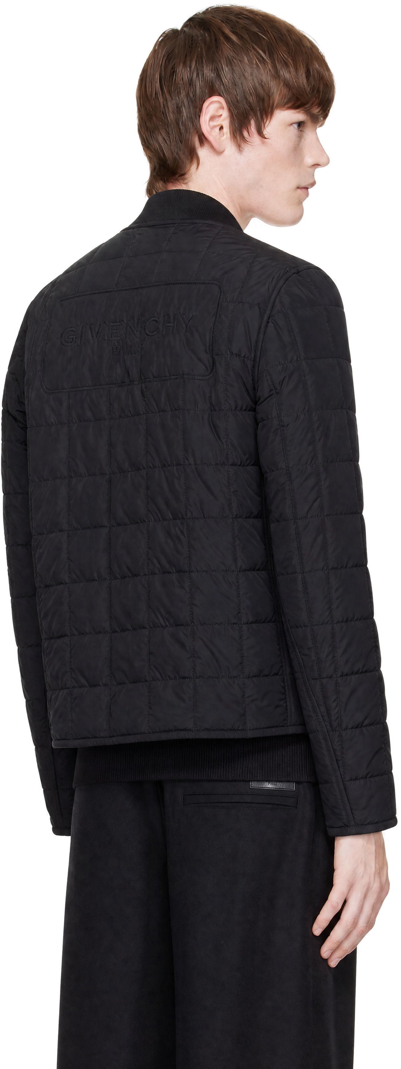 Givenchy - Black Couture Seam Quilted 'Givenchy Paris' Jacket