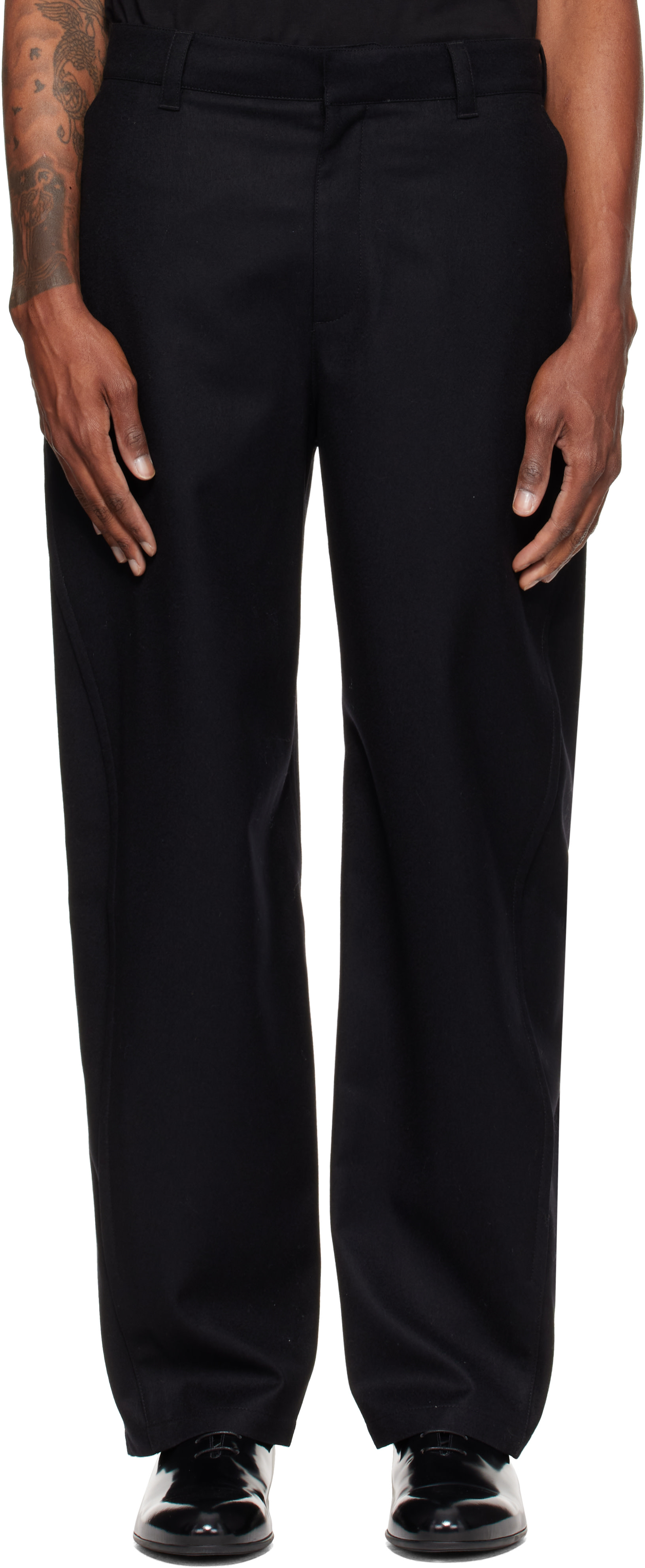 Givenchy - ブラック Couture Seam トラウザーズ