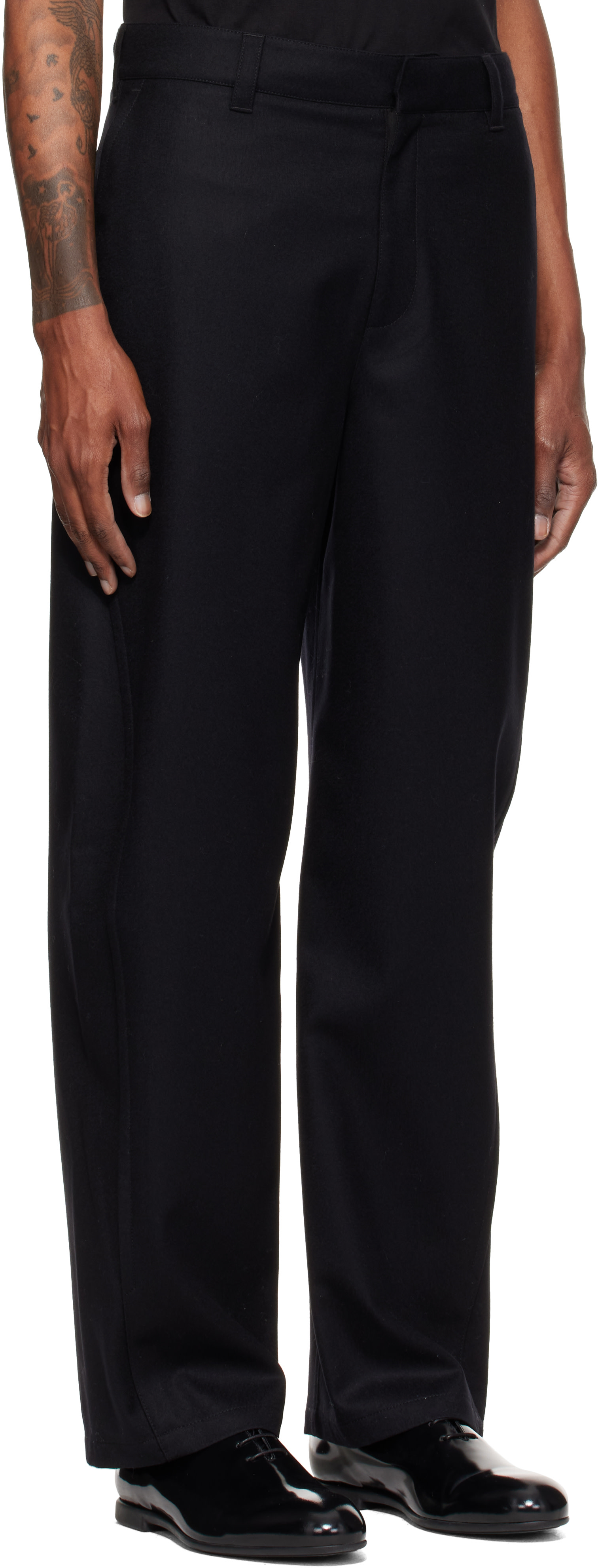 Givenchy - ブラック Couture Seam トラウザーズ