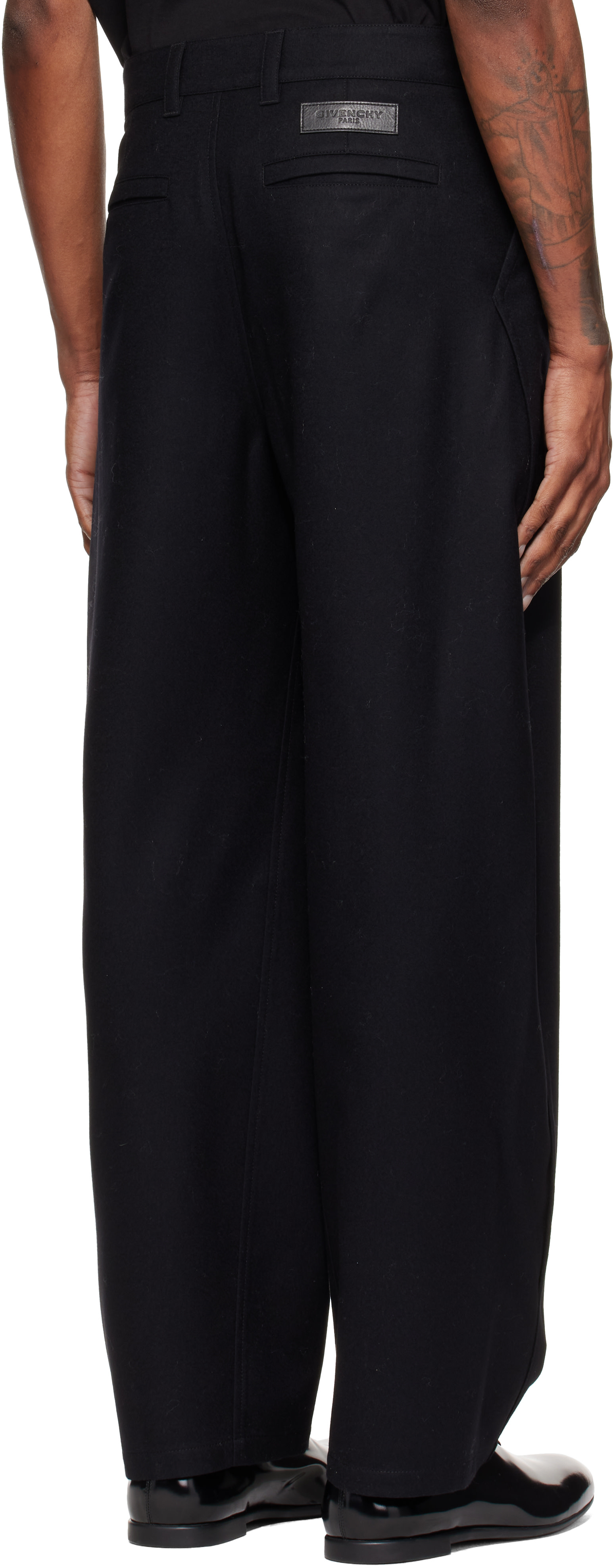 Givenchy - ブラック Couture Seam トラウザーズ