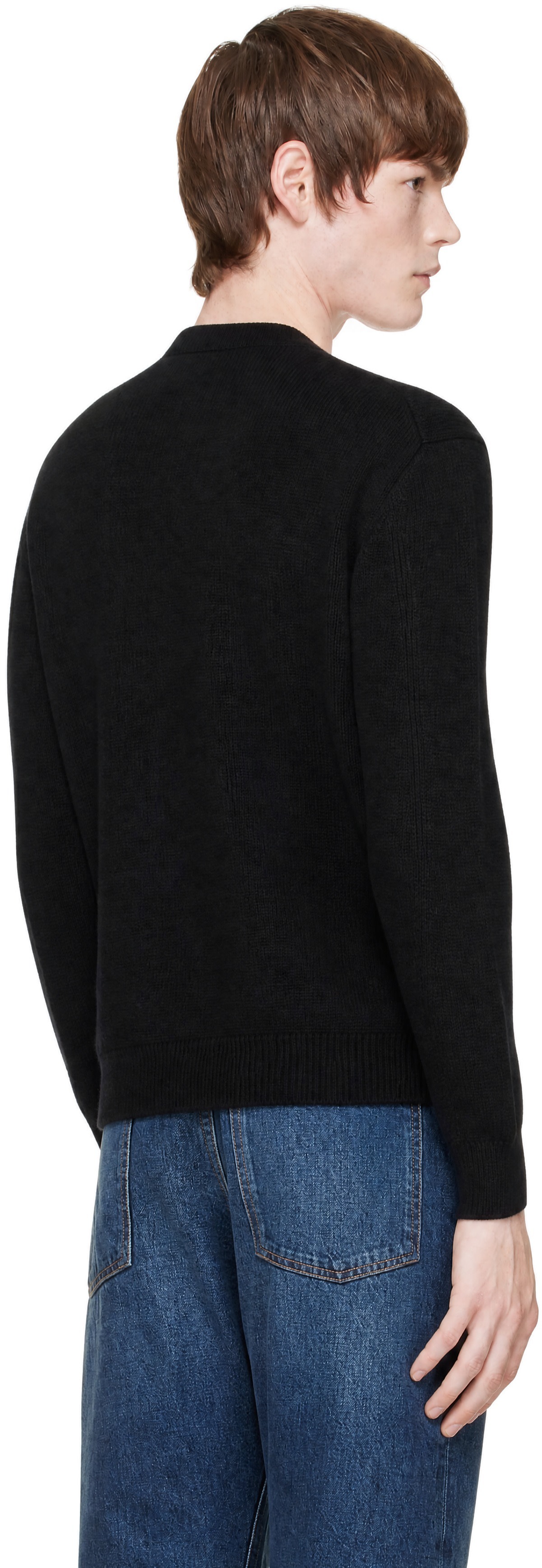 Givenchy - Pull noir en laine et cachemire