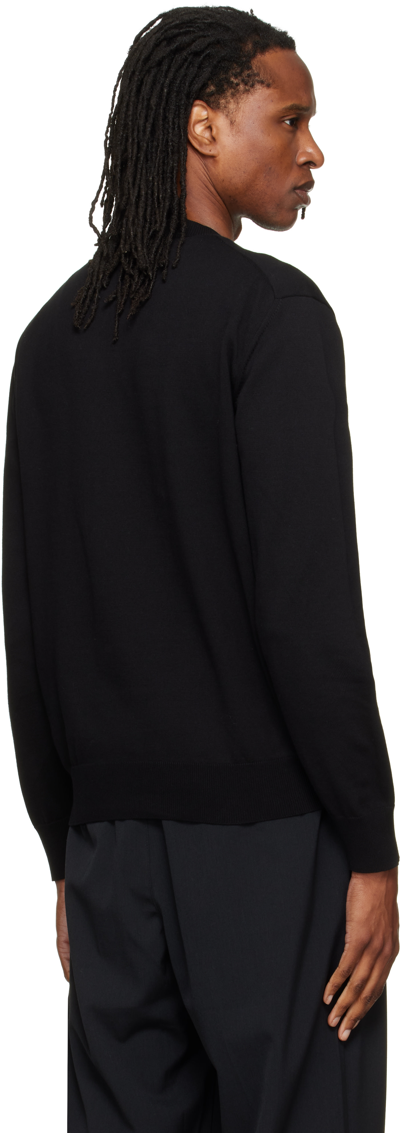 Givenchy - Pull noir à logo perlé