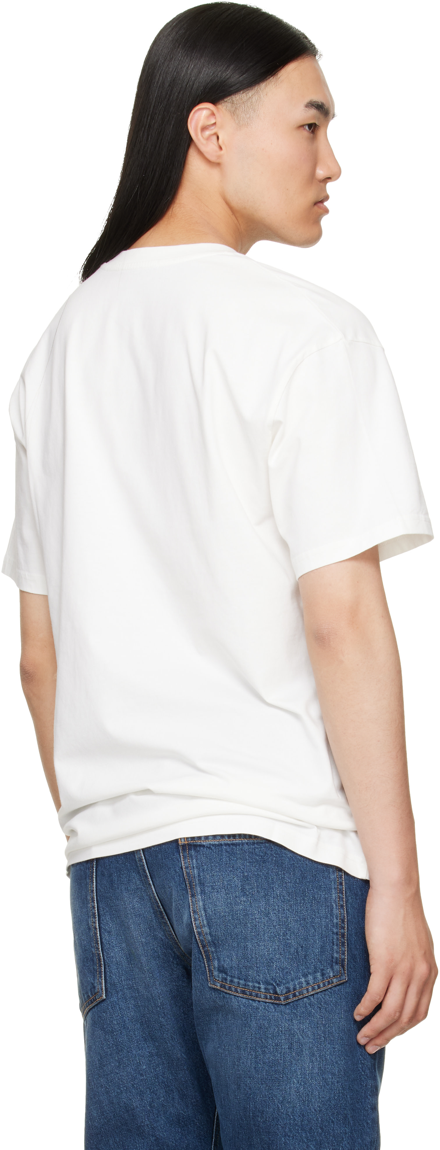 Givenchy: ホワイト 'Givenchy Paris Paint Print' コットン Tシャツ