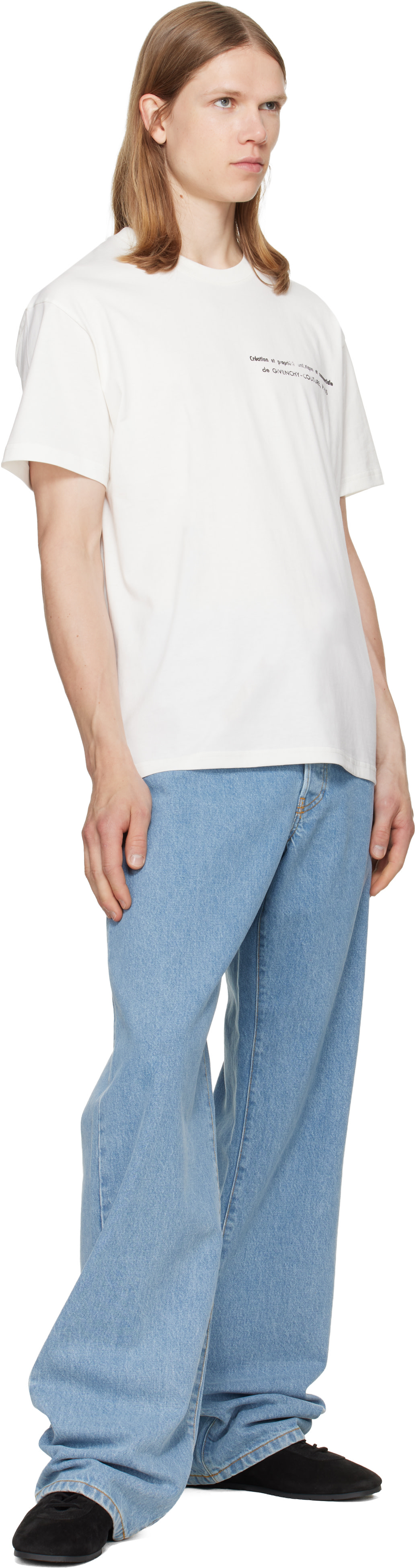 archive GIVENCHY カットソー Givenchy: ホワイト Archives Print コットン Tシャツ | SSENSE 日本