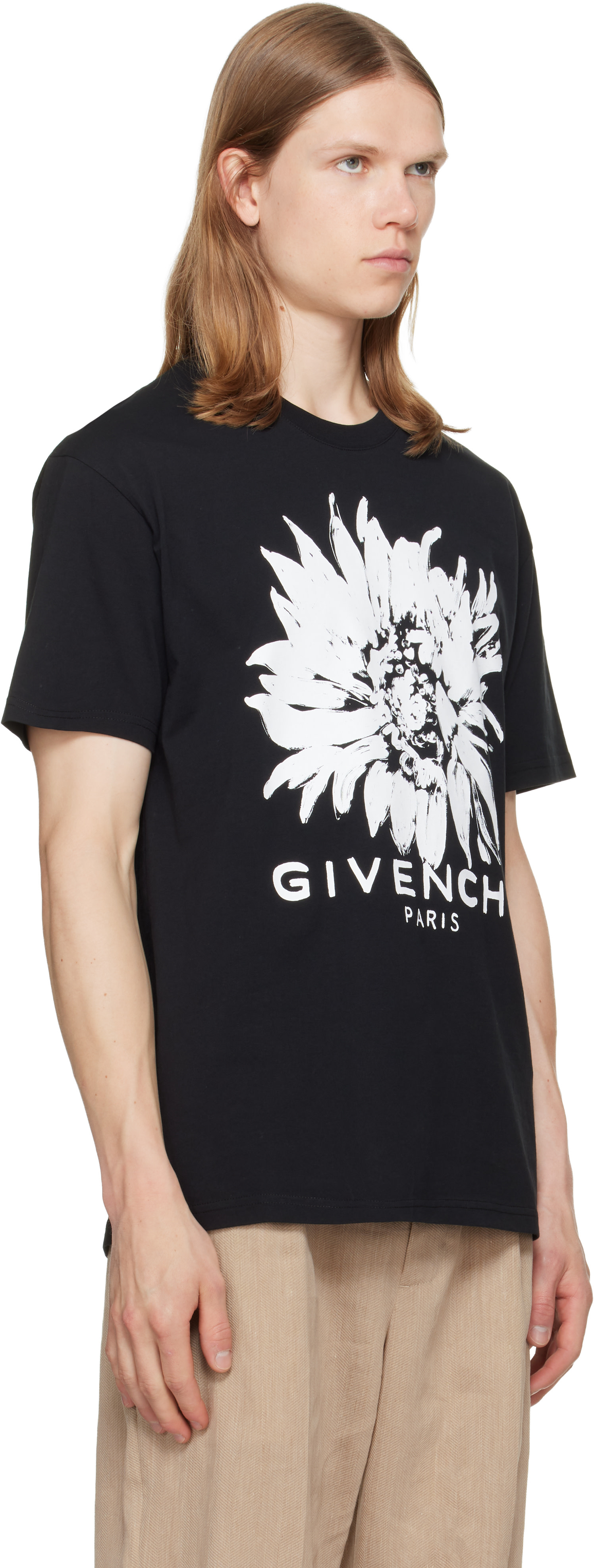 Givenchy - 블랙 프린트 티셔츠
