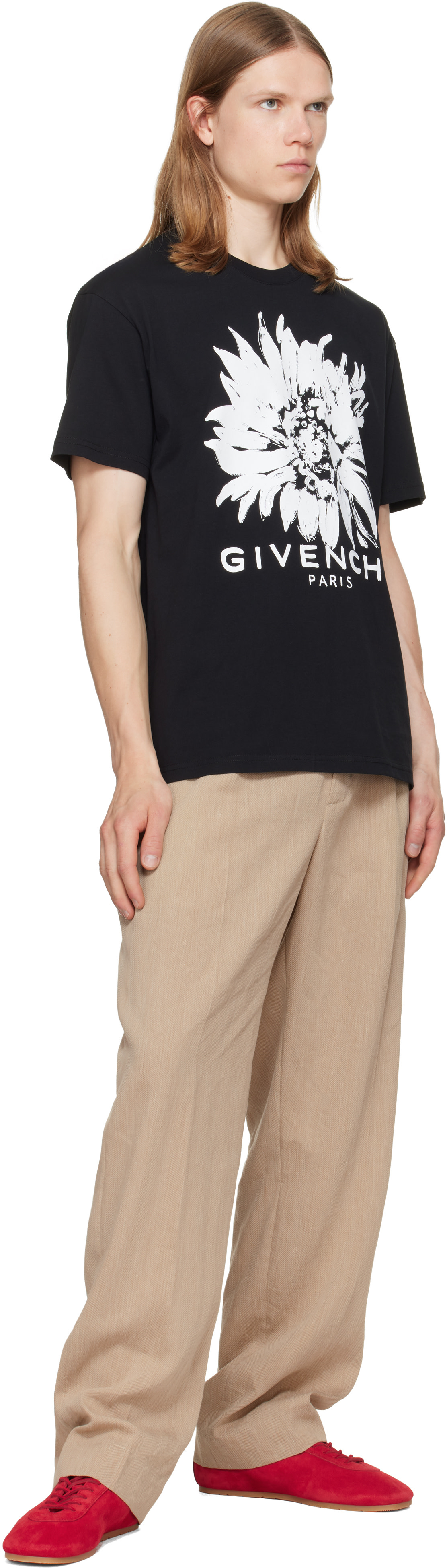 Givenchy - 블랙 프린트 티셔츠
