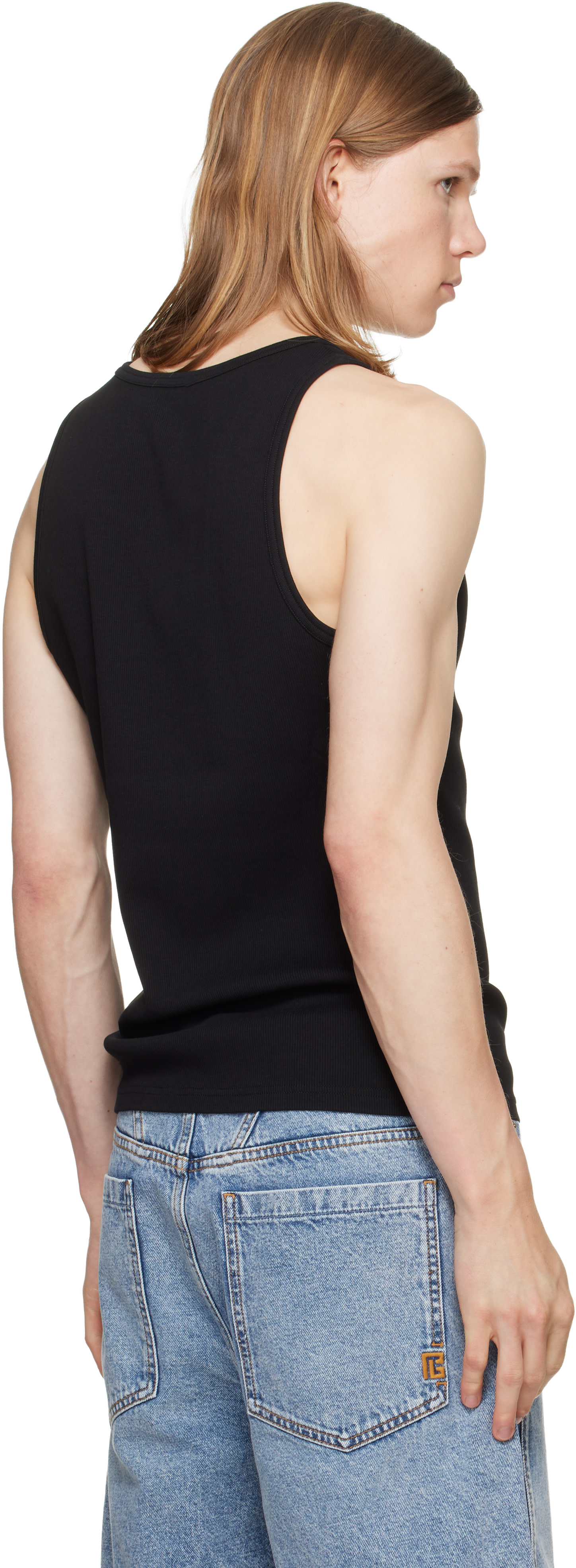Givenchy - ブラック 'Givenchy Paris' Print コットン タンクトップ